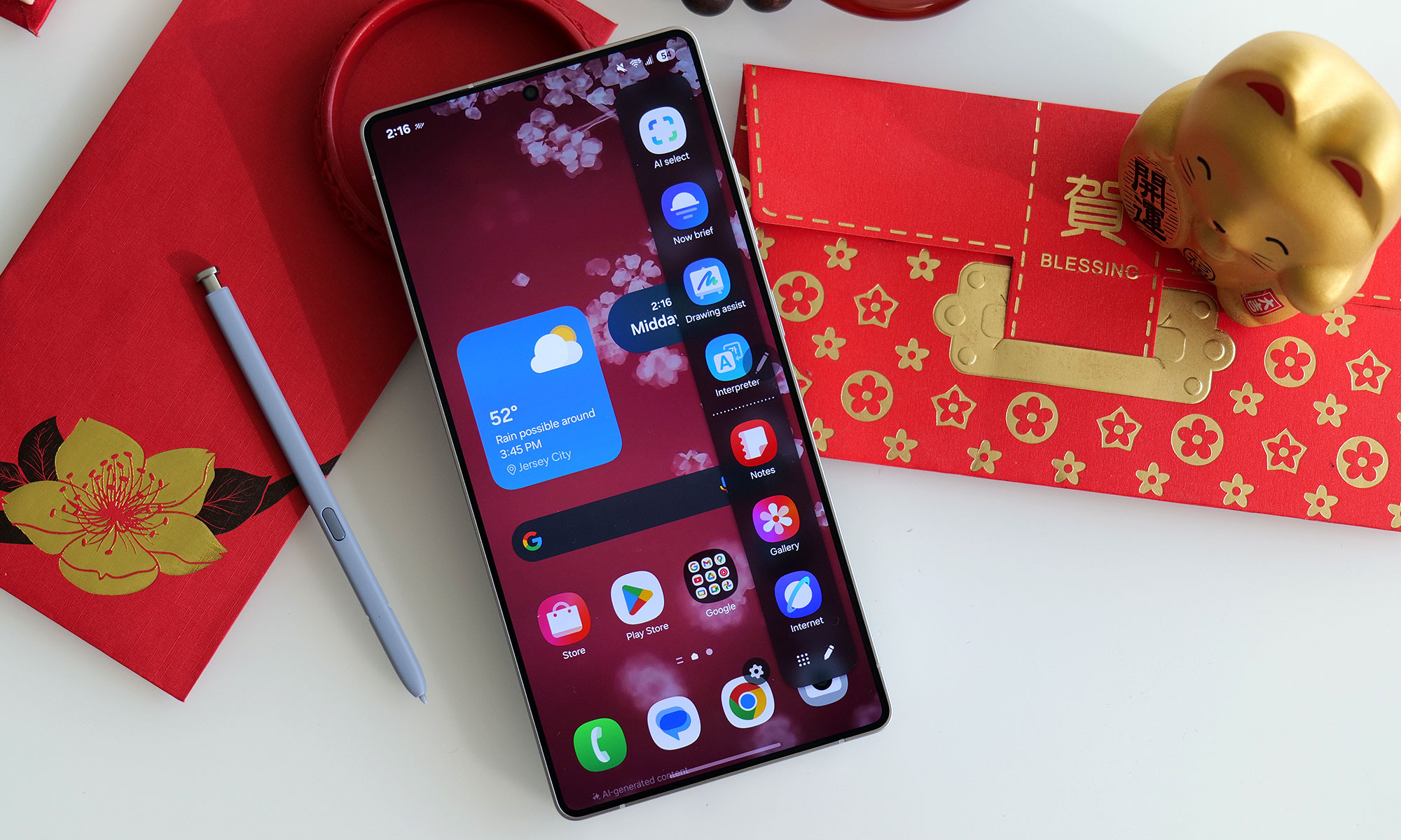 Some of the Galaxy S25 Ultra's new AI features include Now Brief, AI Select, Drawing Assist and more. 