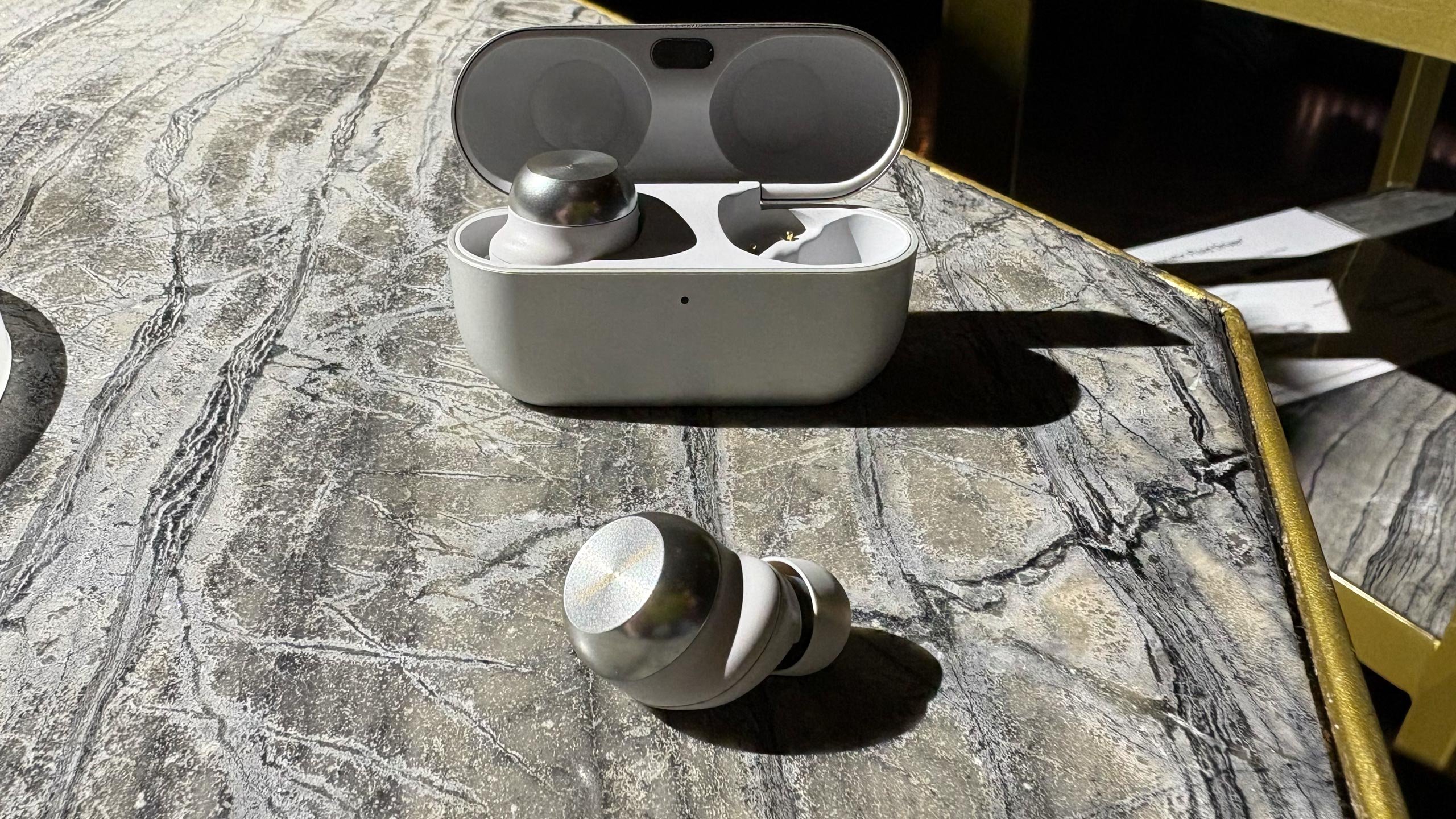 Technics AZ100 in the silver/white color option.