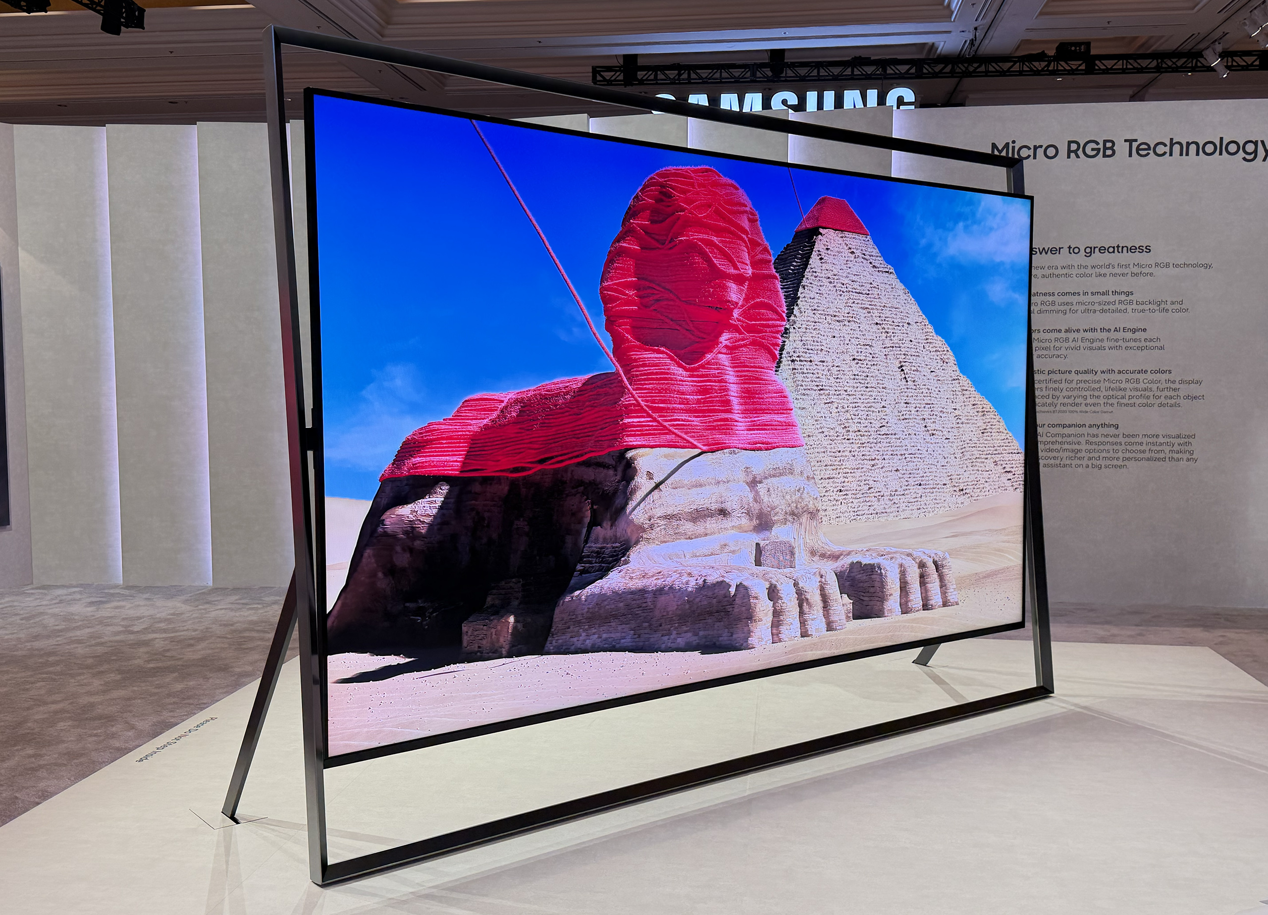 Samsung's flagship Micro RGB TV.