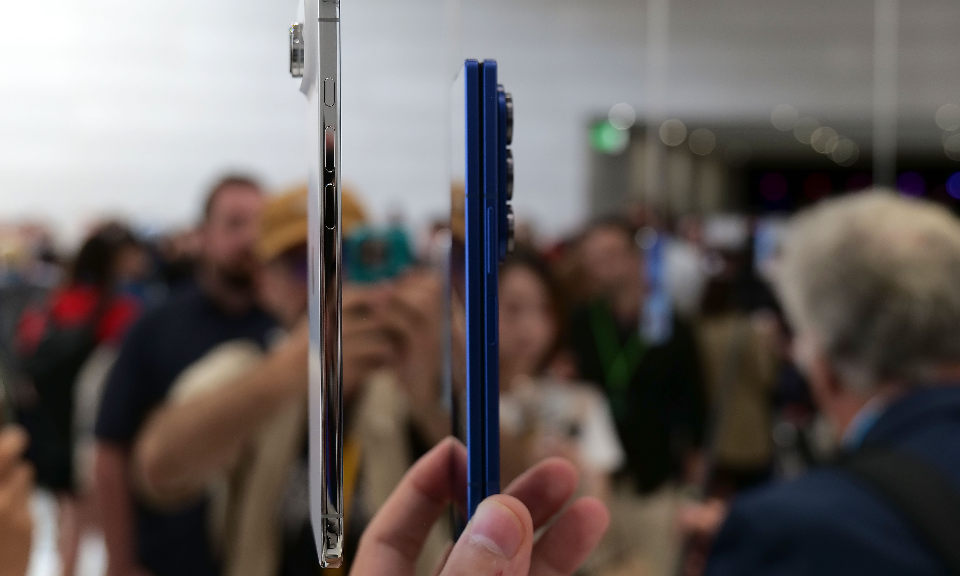 When viewed side-by-side next to Samsung's Galaxy Z Fold 7, it's not hard to see how the super thin iPhone Air's design might translate into a foldable iPhone.