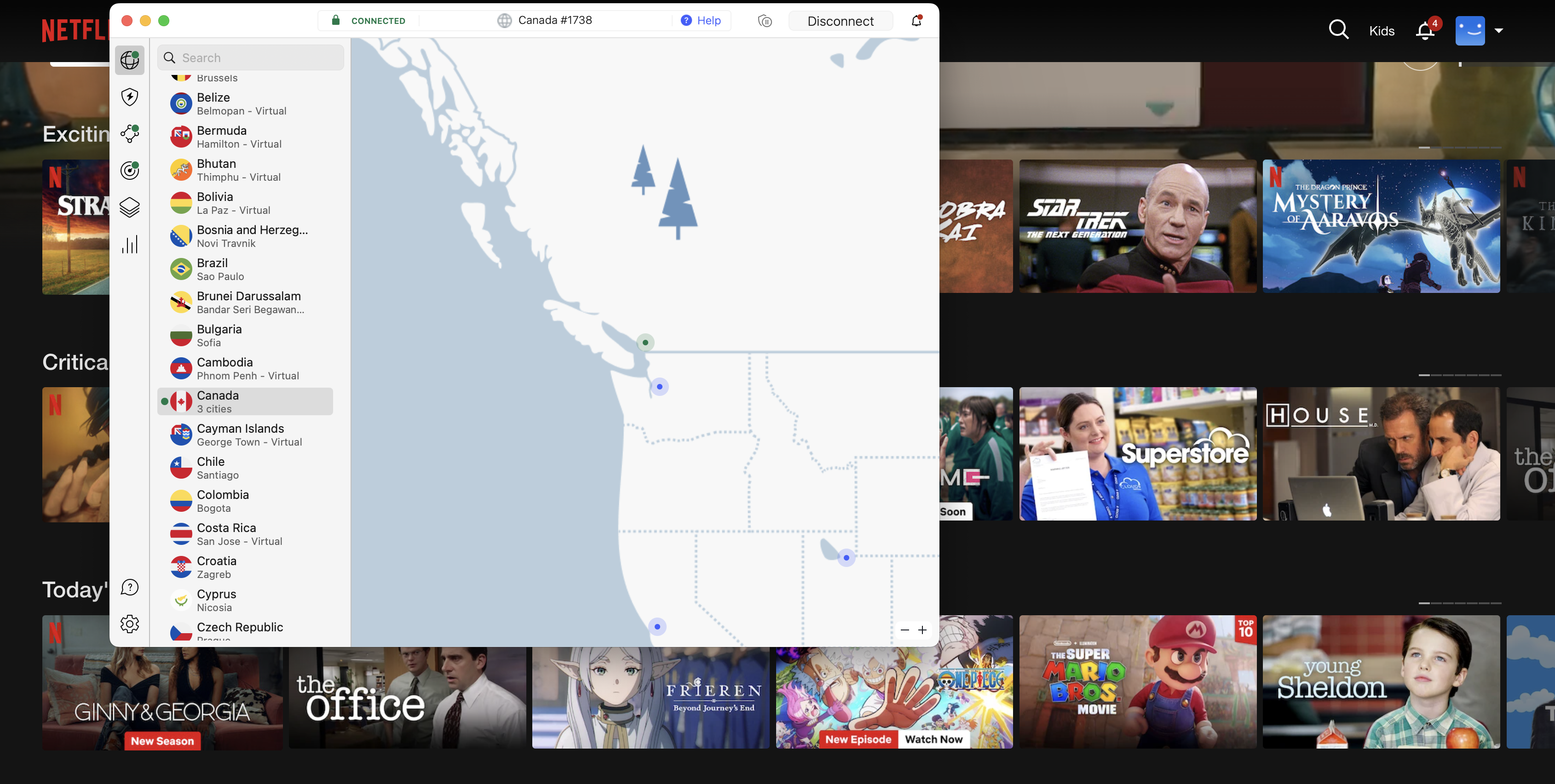 NordVPN Canadian Netflix
