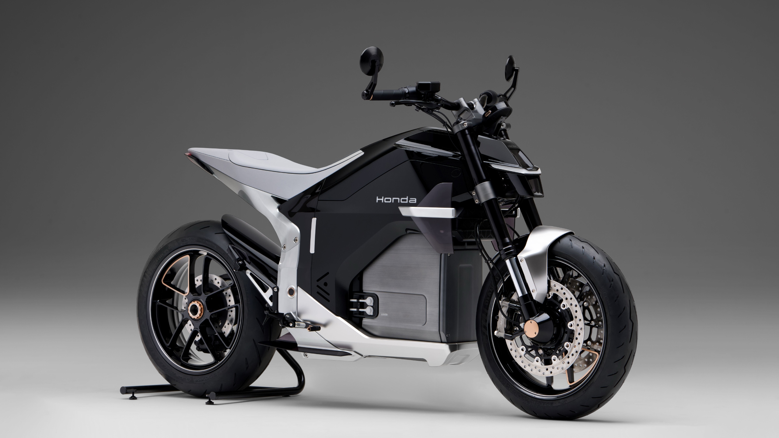 The boxy electric motorcycle concept Honda showed off in Milan in 2024.