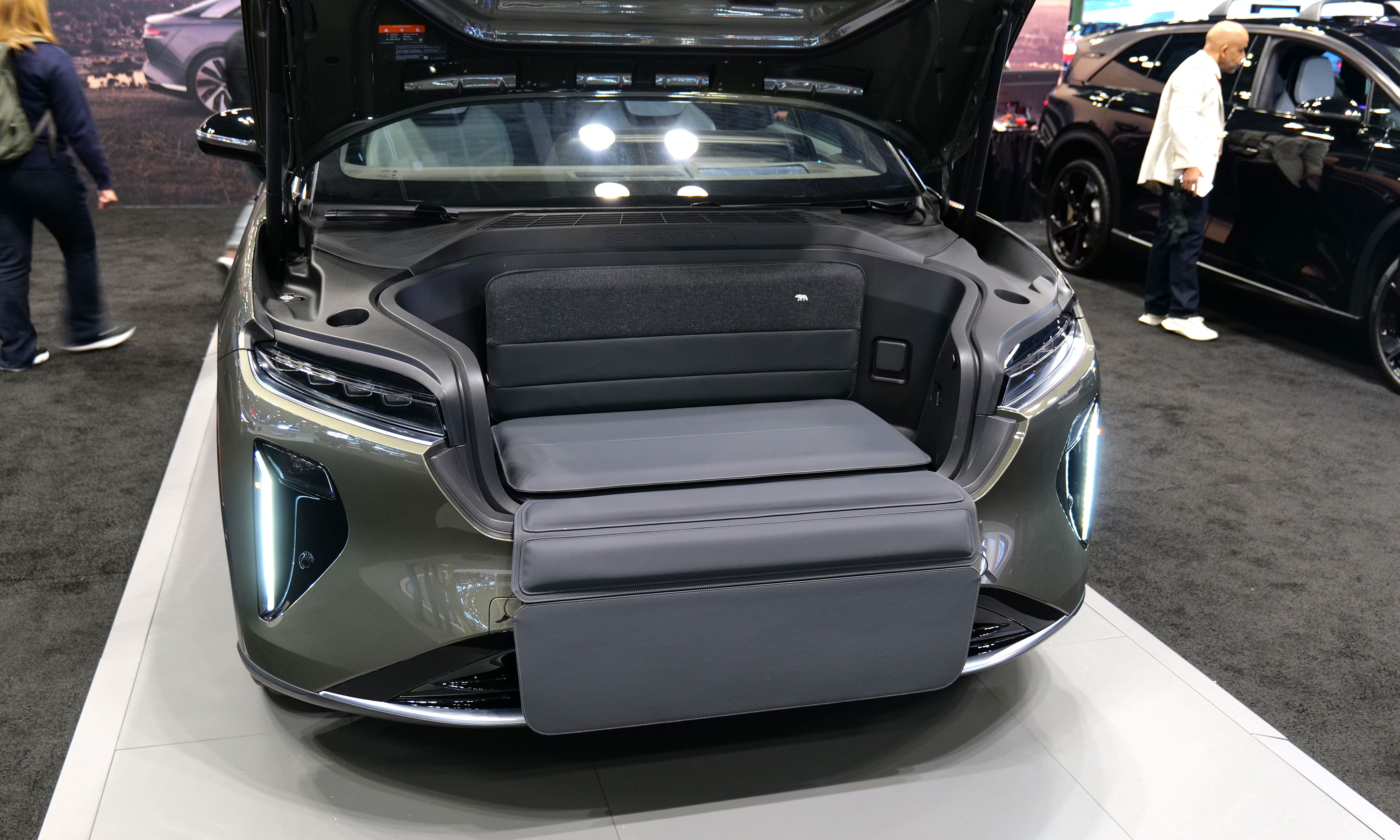 The three-row Lucid Gravity at the NYIAS. 
