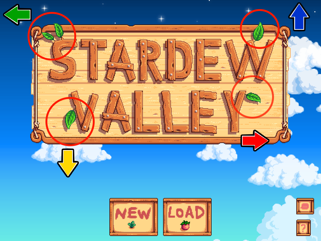 Stardew Valley Home Screen