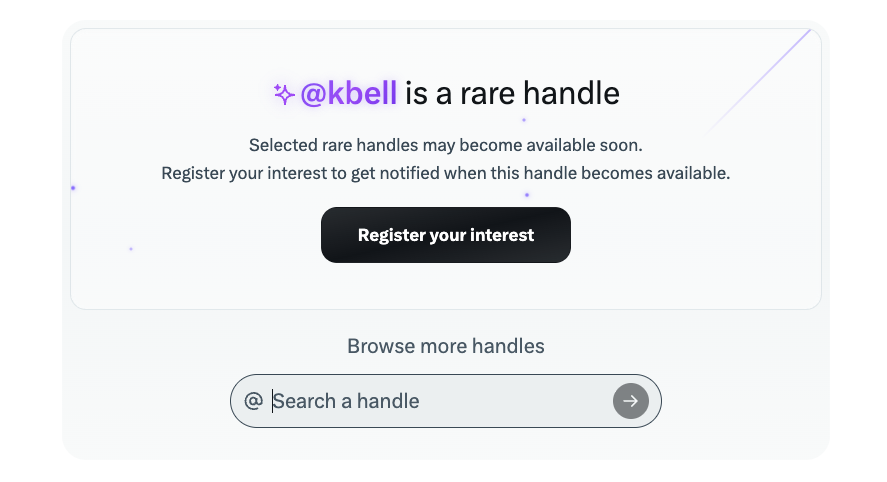 My first initial and last name is, apparently, rare.