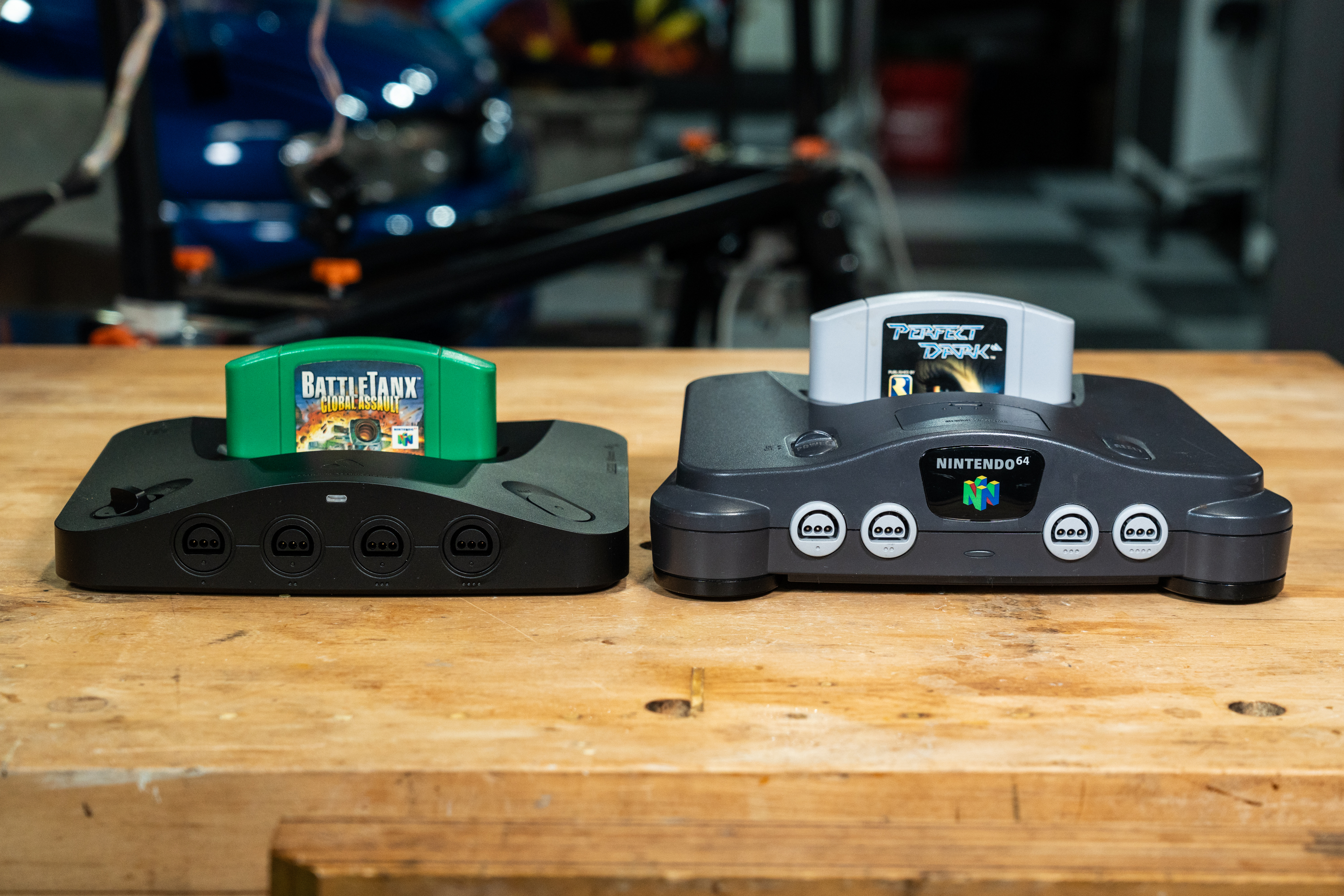 The Analogue 3D and the Nintendo 64. 