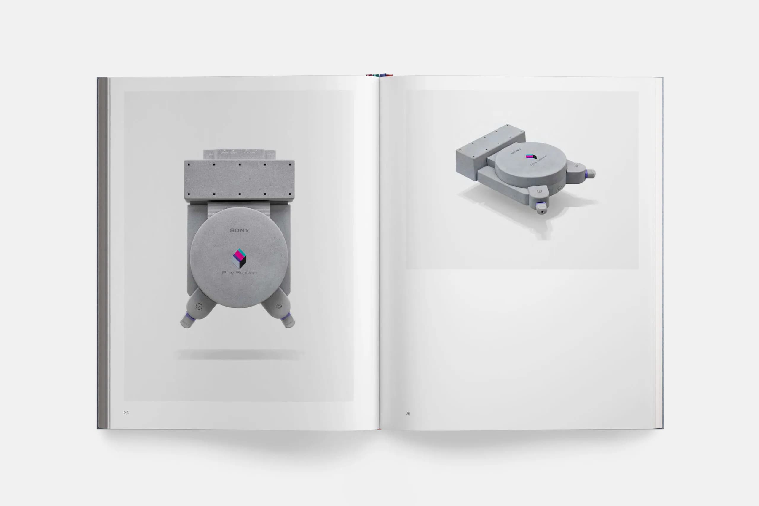 An early concept for the original PlayStation, featuring a more compact look based on squares and circles.