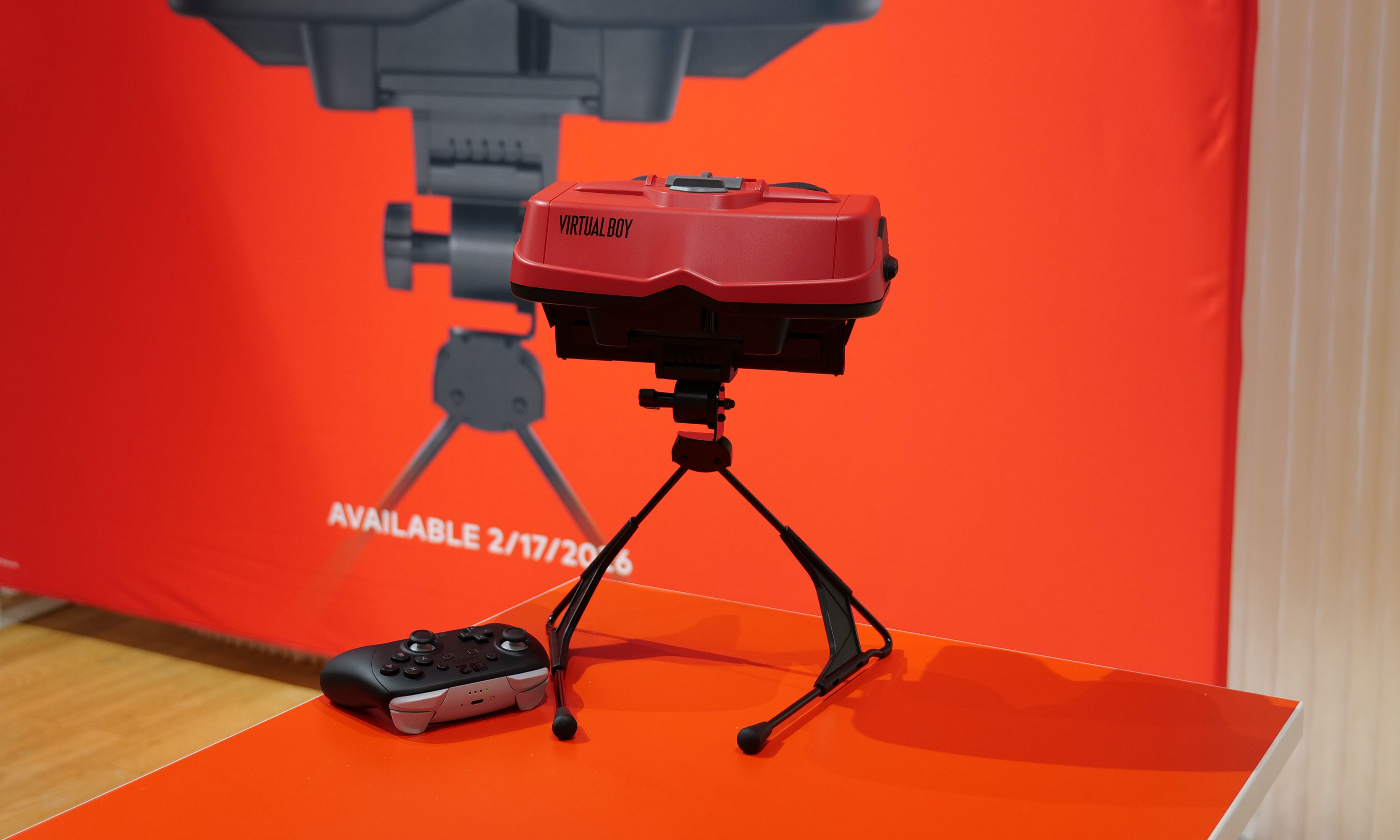 There's no getting around it, the Virtual Boy's bipod is just kind of awkward.