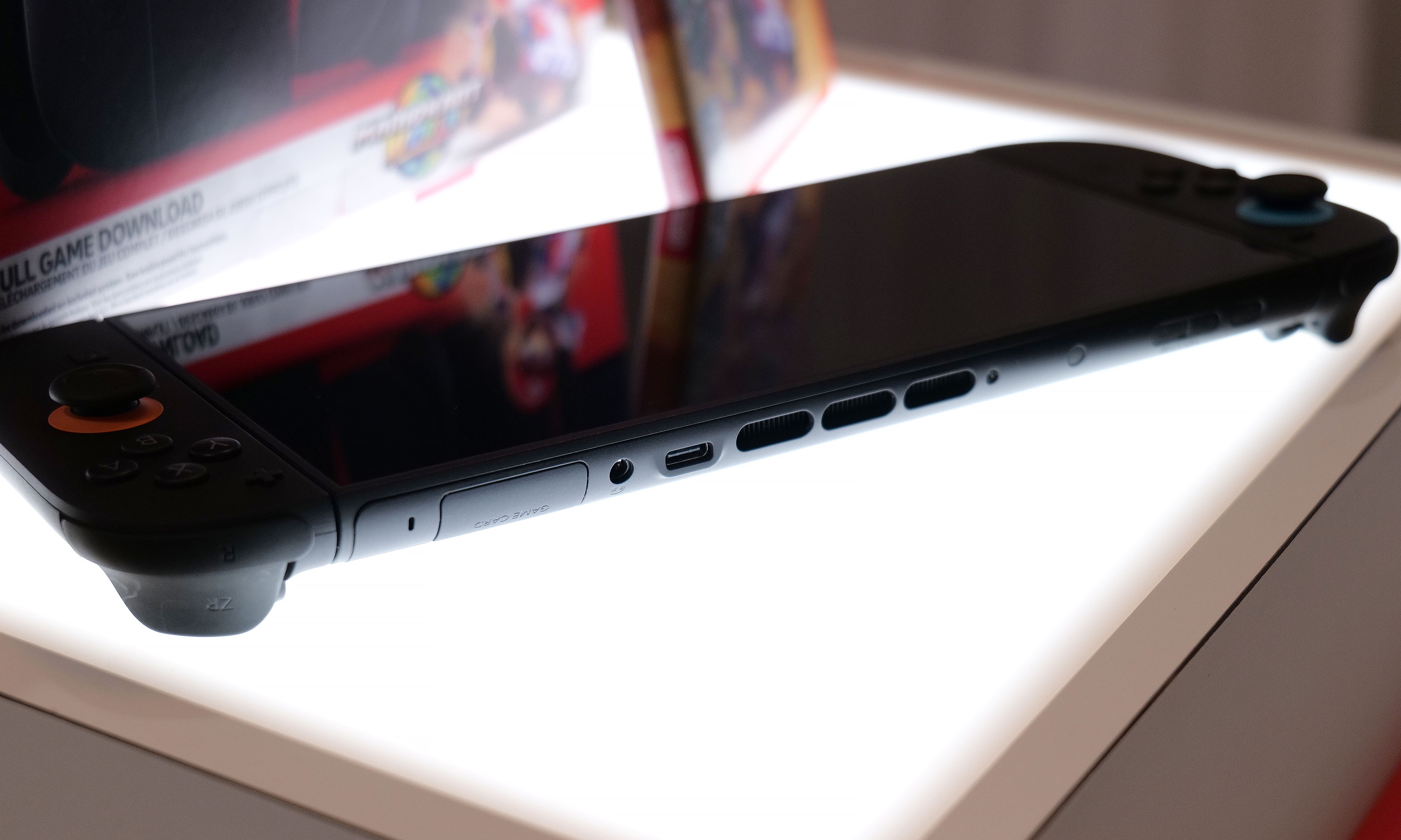 The Switch 2 has two USB-C ports, though only the one on the bottom supports video out. 