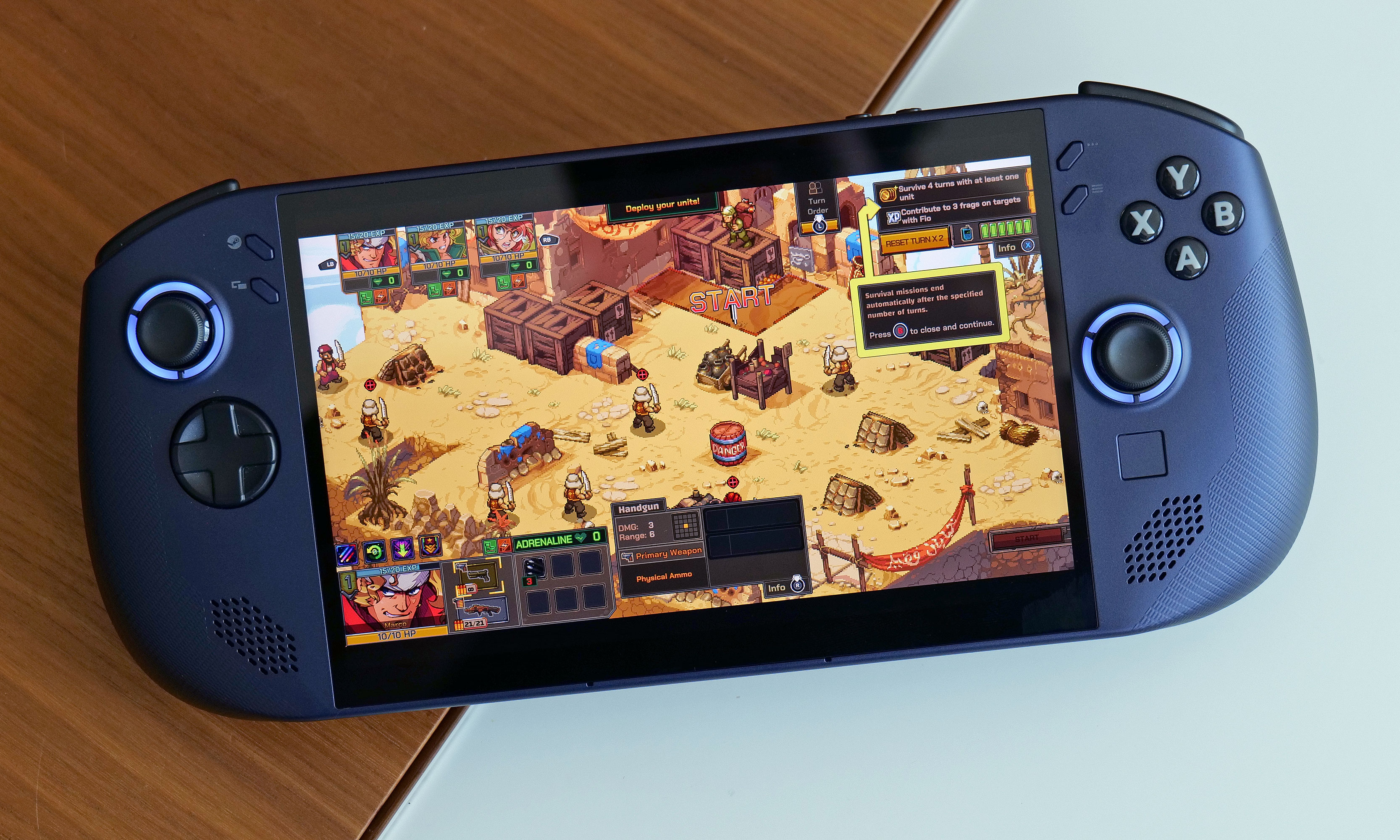 Even though its just an IPS panel, the Legion Go S' 8-inch display is surprisingly bright and colorful. 