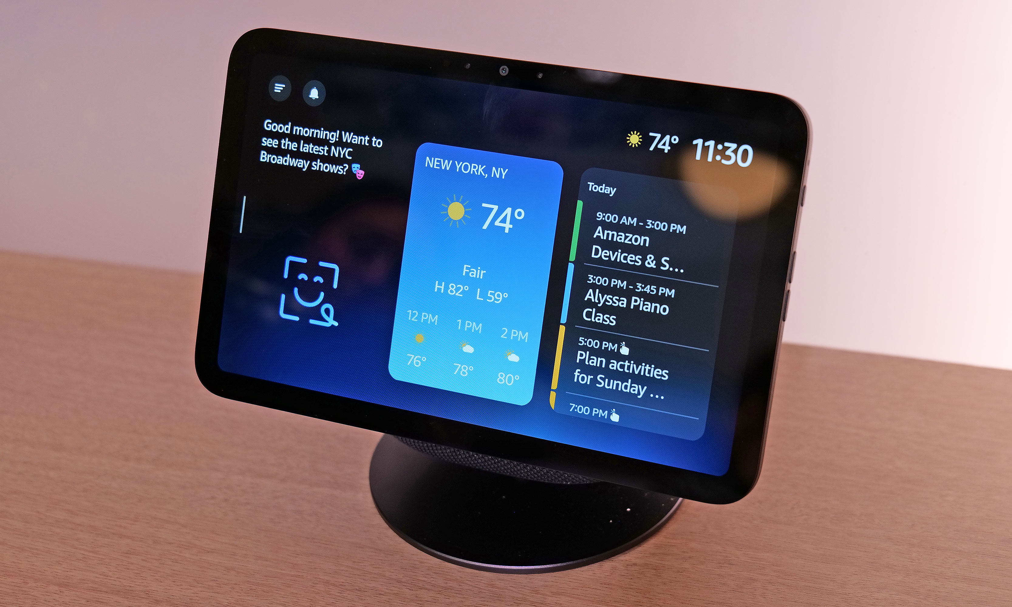 The updated UI on the fourth-gen Echo Show. 