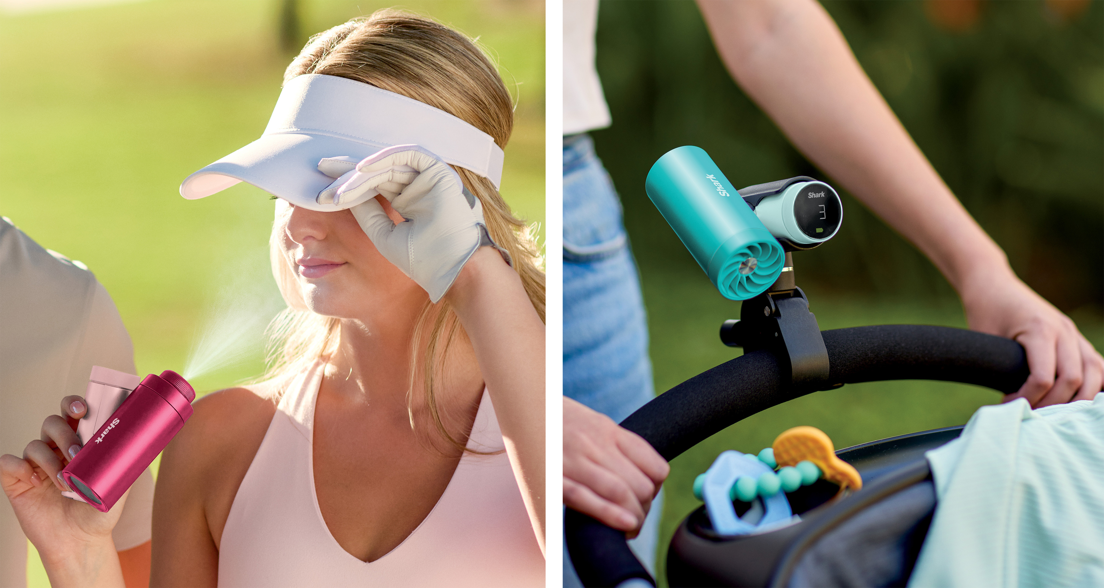 The Shark ChillPill in use in various scenarios.