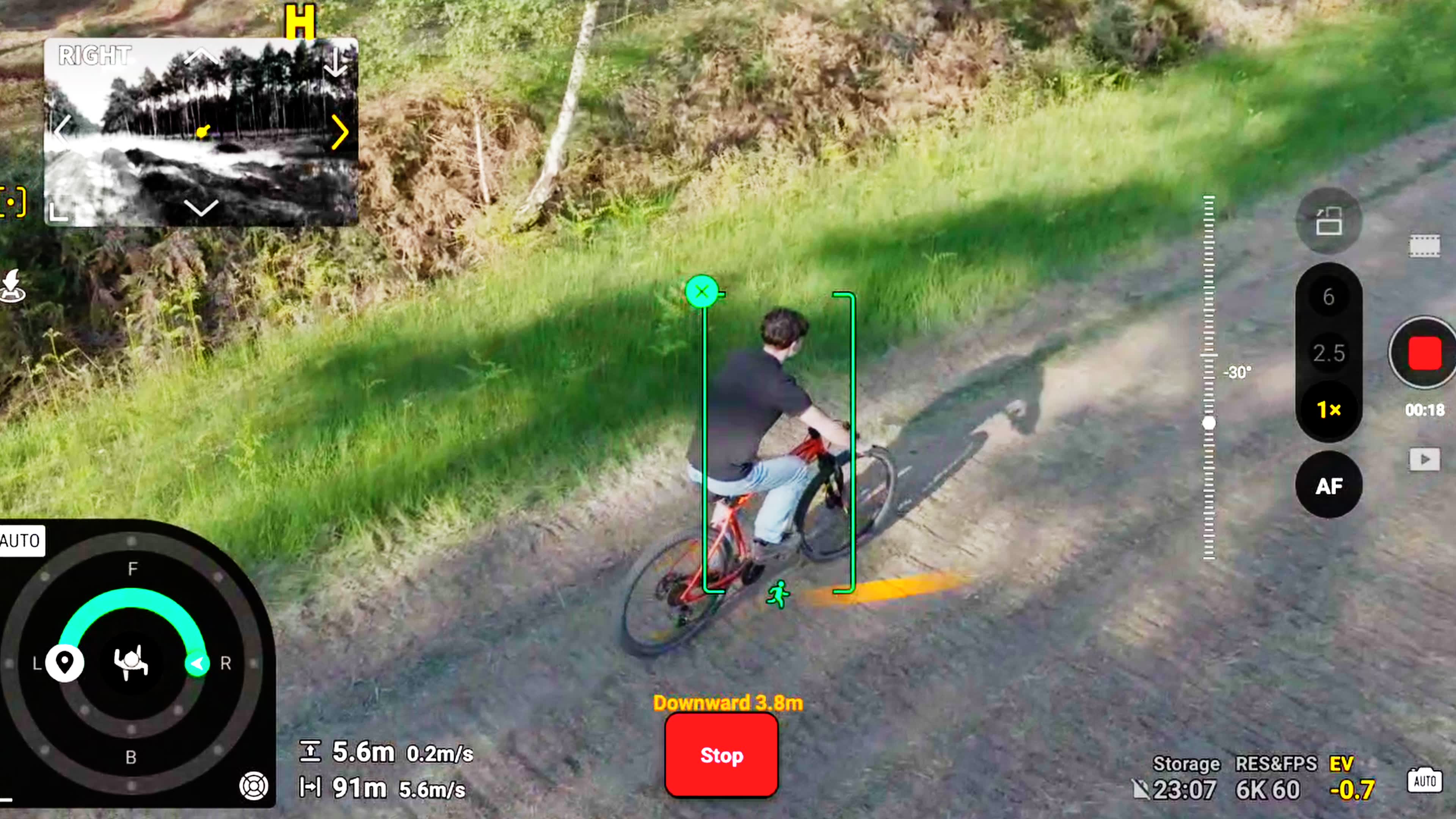 ActiveTrack 360 lets you move the camera while tracking your subject. 