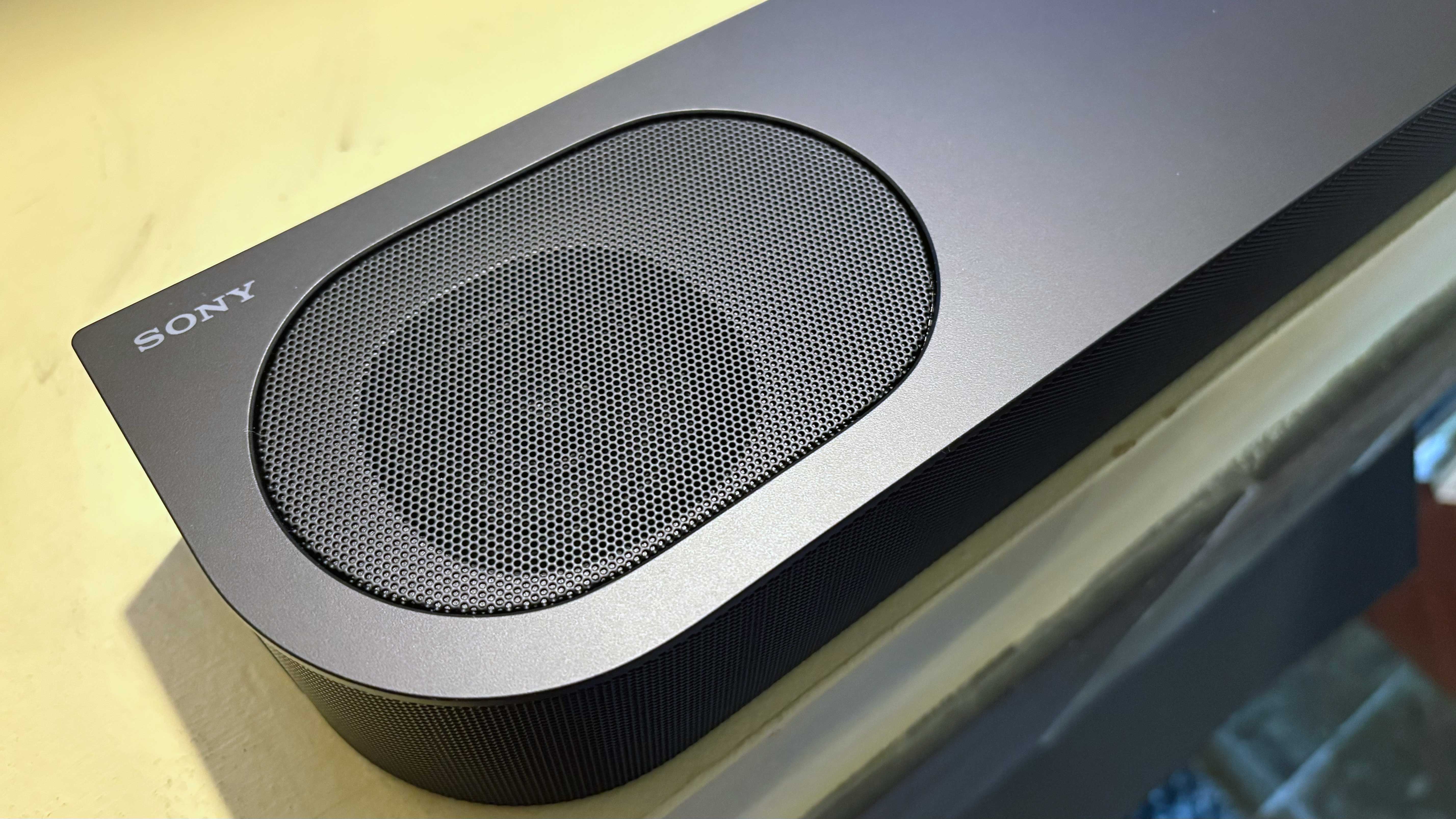 The up-firing speakers on the Sony Bravia Theater Bar 6 assist with the Dolby Atmos effect. 
