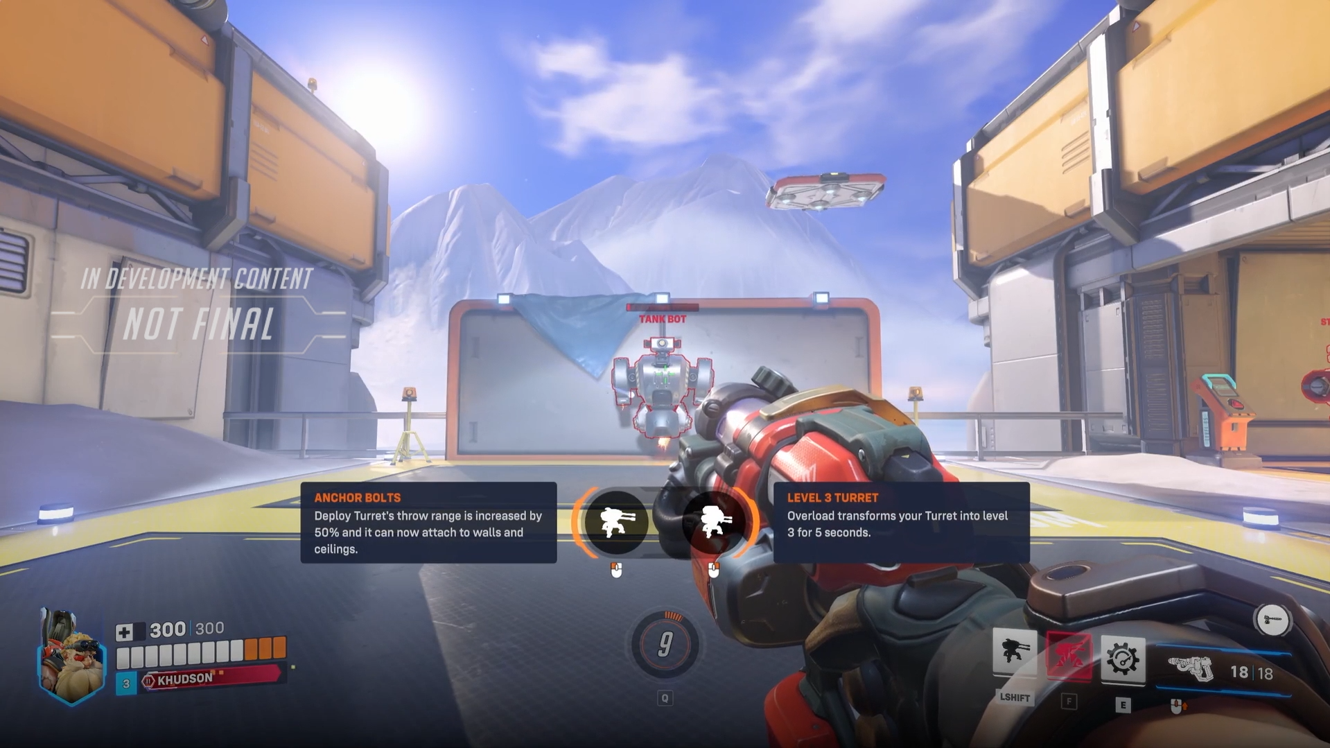 Sample Torbjorn perks from the Season 15 update to Overwatch 2.