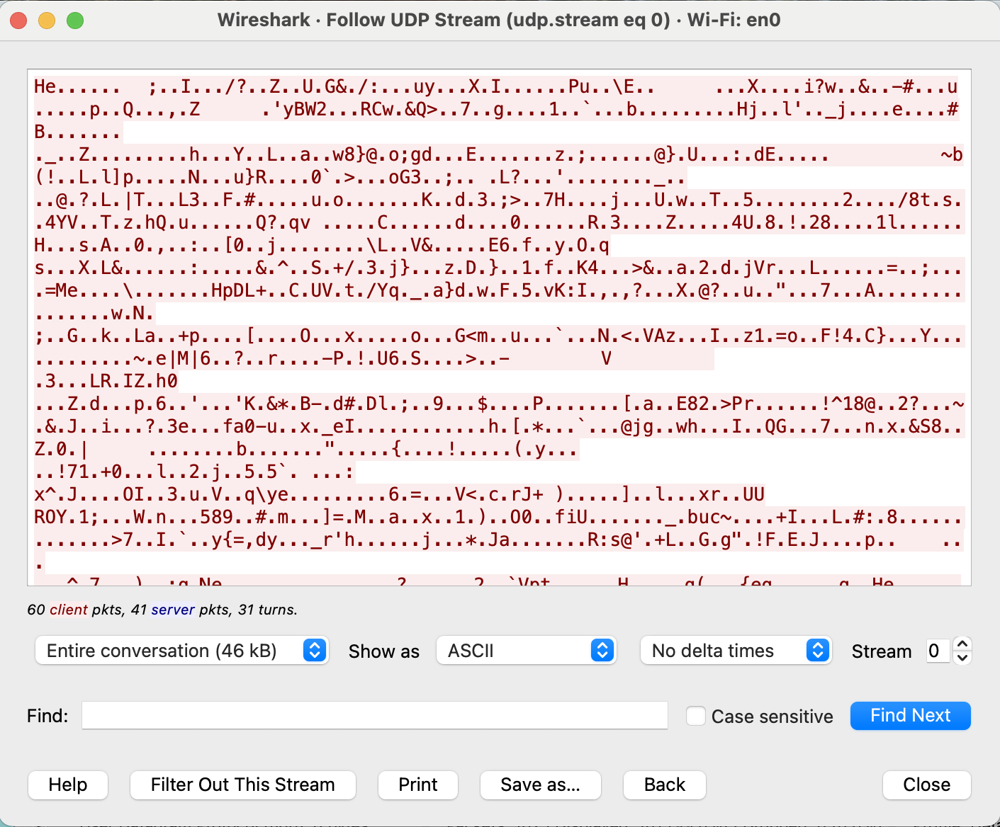 After connecting to ExpressVPN, HTTP packets were rendered unreadable while in transit.