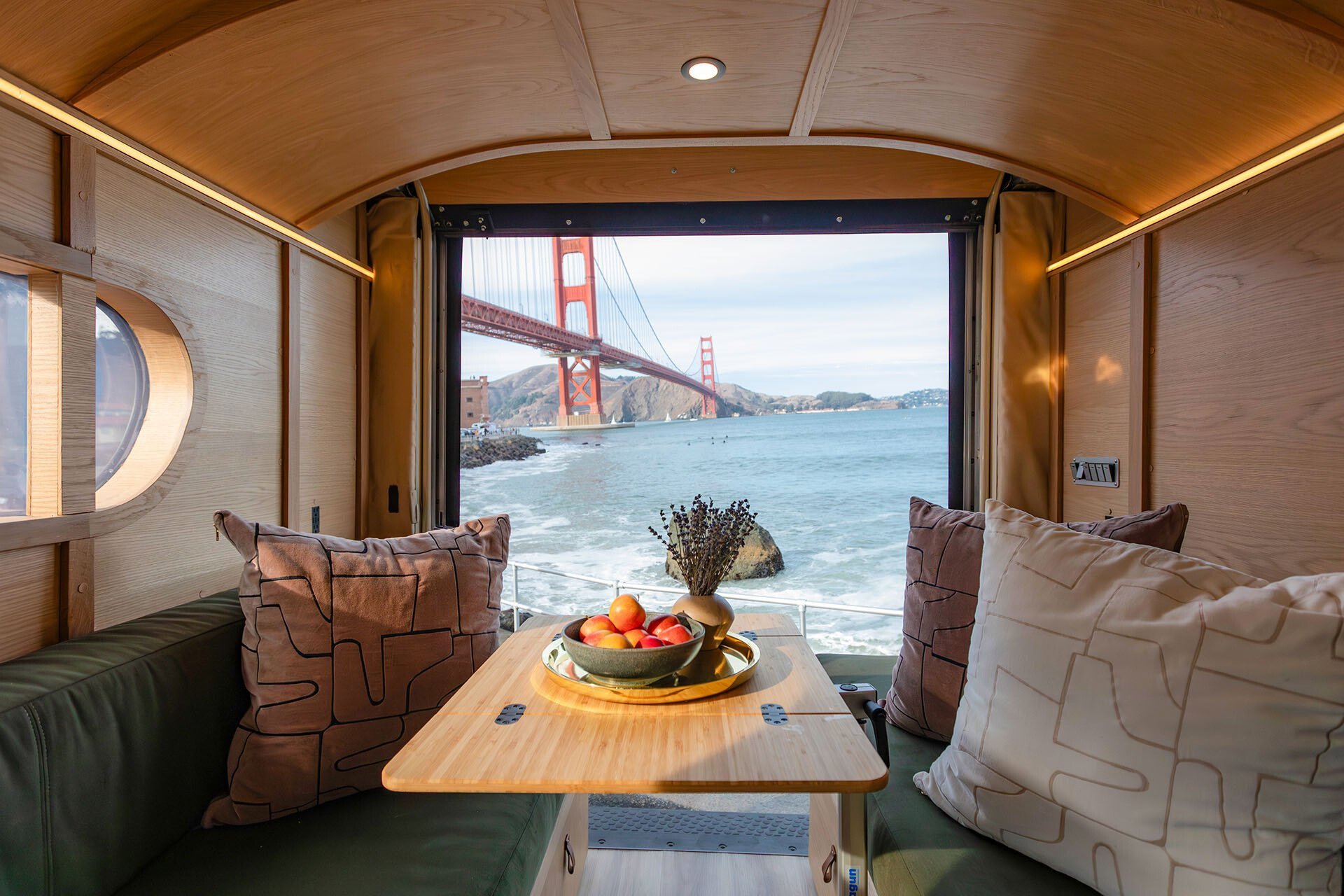 RollAway EV camper van.