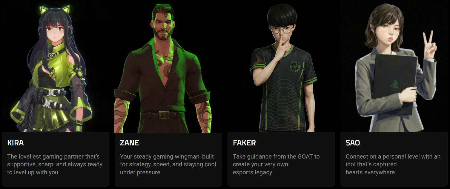 Project Ava's expanded roster of AI companions