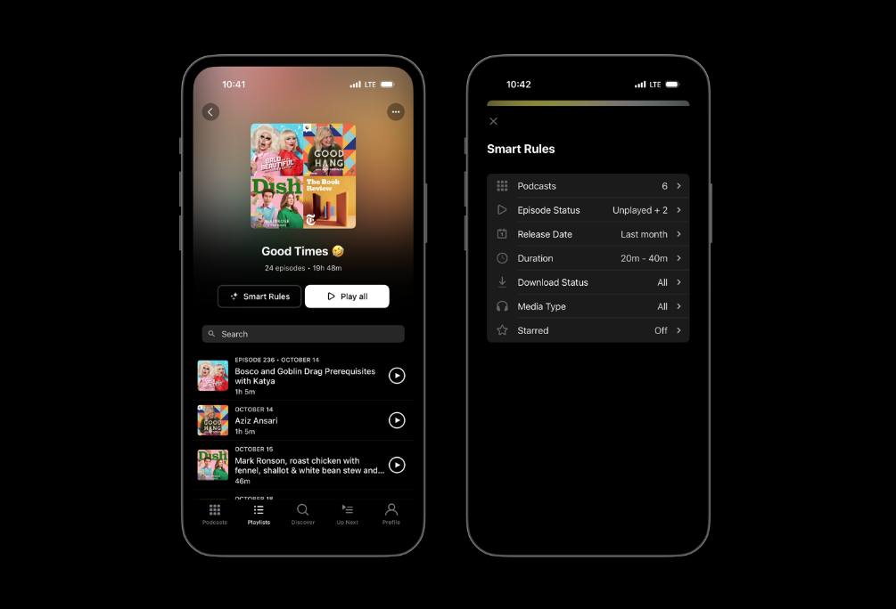 The playlists feature.