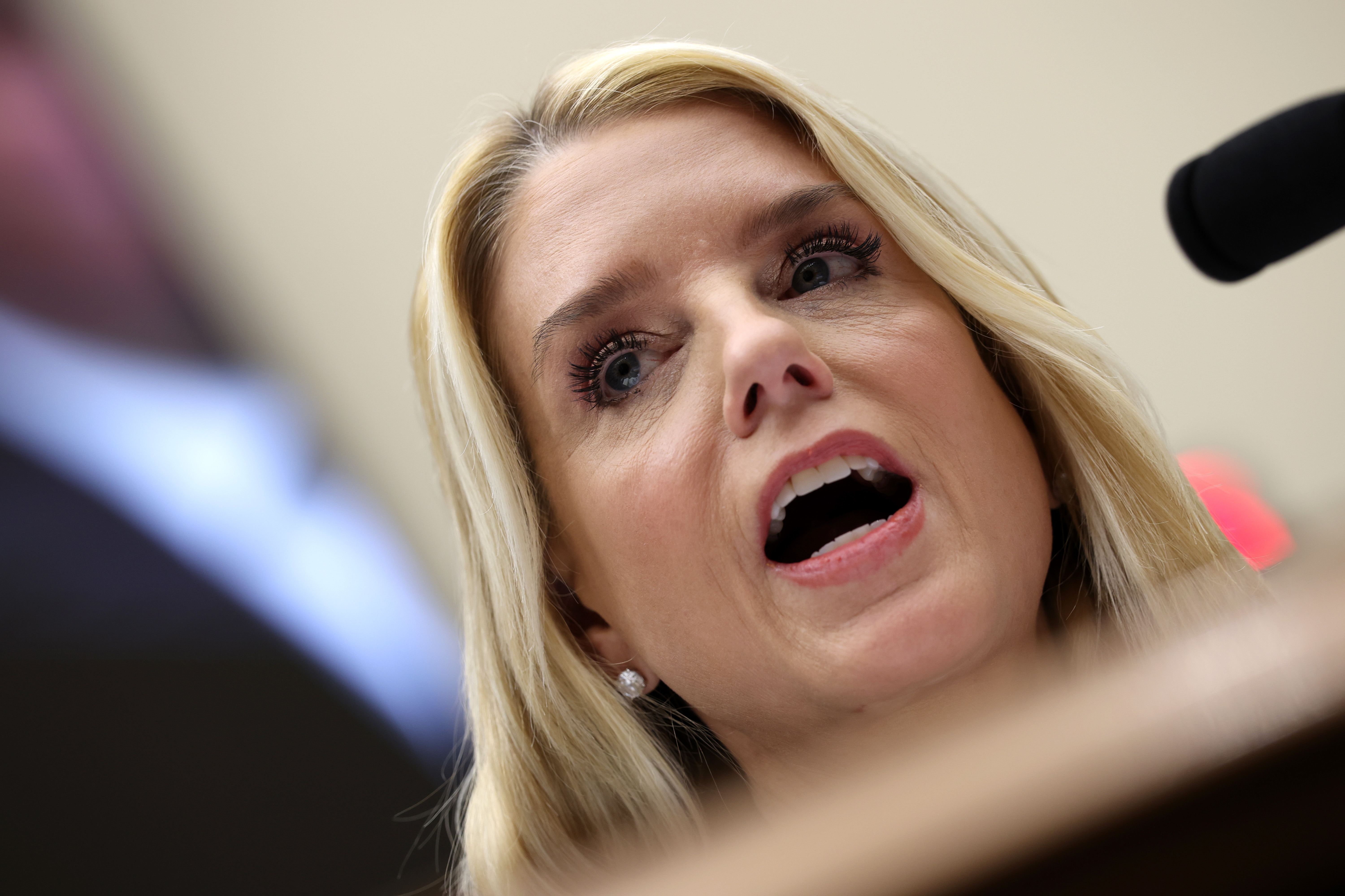 WASHINGTON, DC - FEBRUARY 11: U.S. Attorney General Pam Bondi testifies before the House Judiciary Committee in the Rayburn House Office Building on February 11, 2026 in Washington, DC. Bondi is expected to face questions on her department’s handling of the files related to the convicted sex offender Jeffrey Epstein, President Trump’s investigations into political foes and the handing of the two fatal ICE shootings of U.S. citizens. (Photo by Win McNamee/Getty Images)