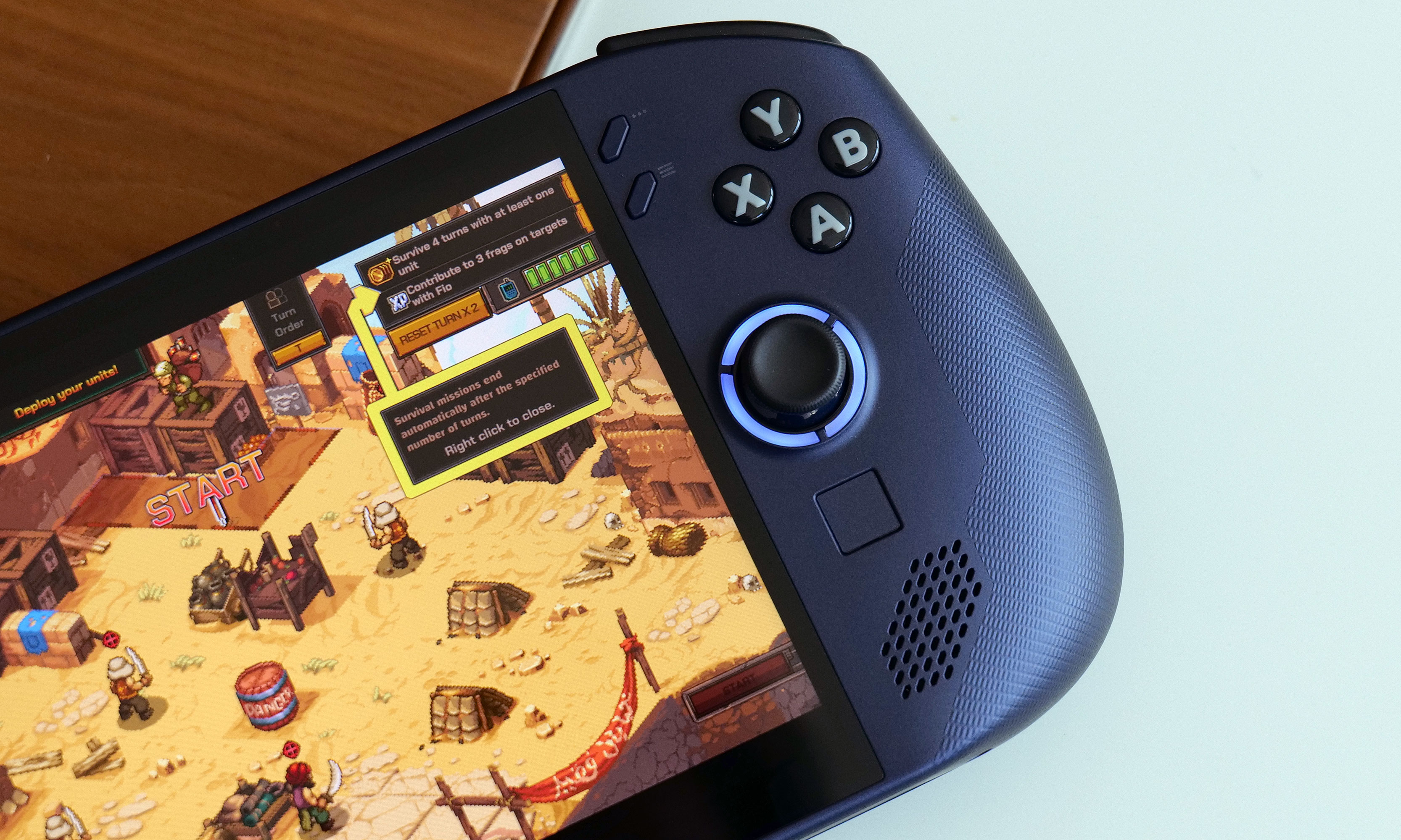 The Legion Go S features a much smaller touchpad than the flagship Legion Go, which makes it better for navigating menus than playing games. 