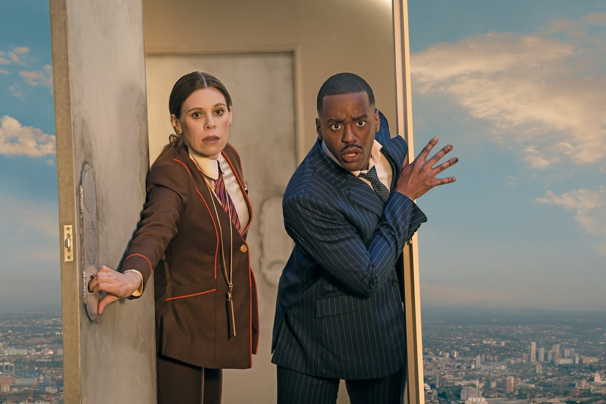 Picture Shows: Anita (Steph De Whalley) The Doctor (Ncuti Gatwa)