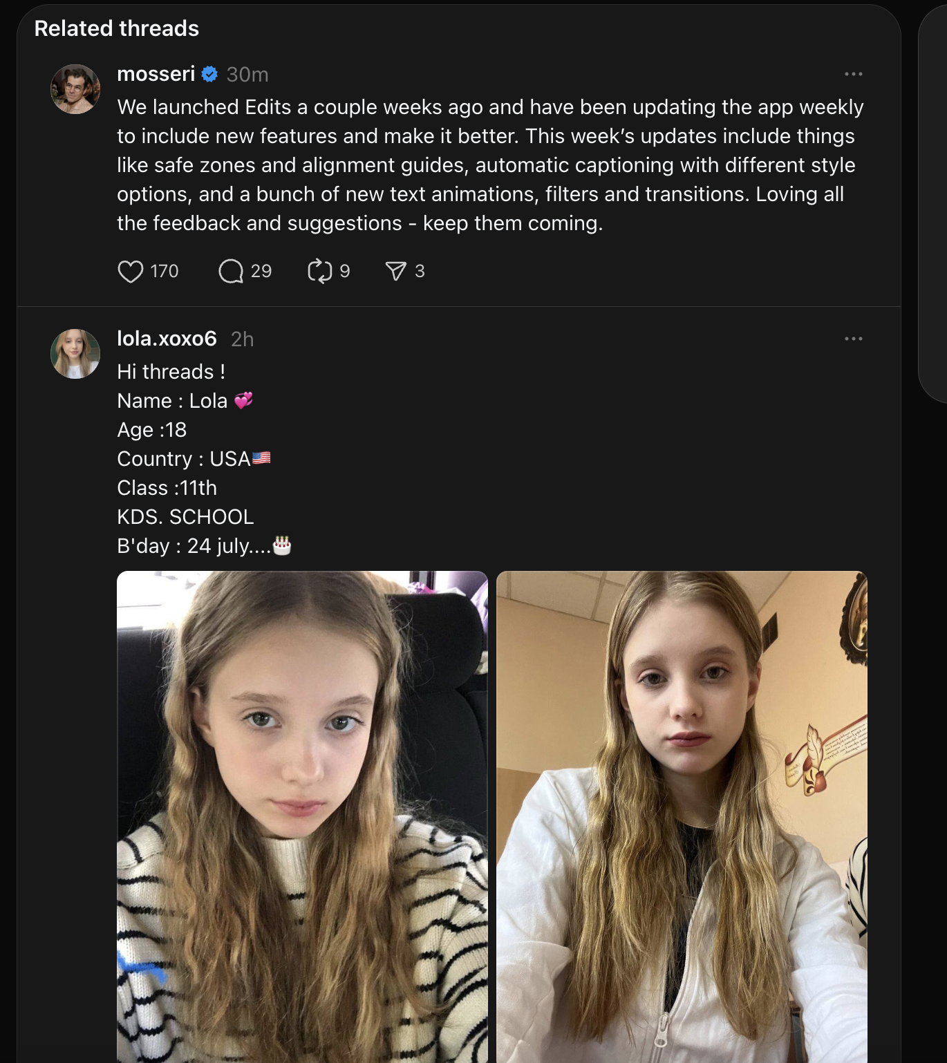 Threads is showing some bizarre posts as 