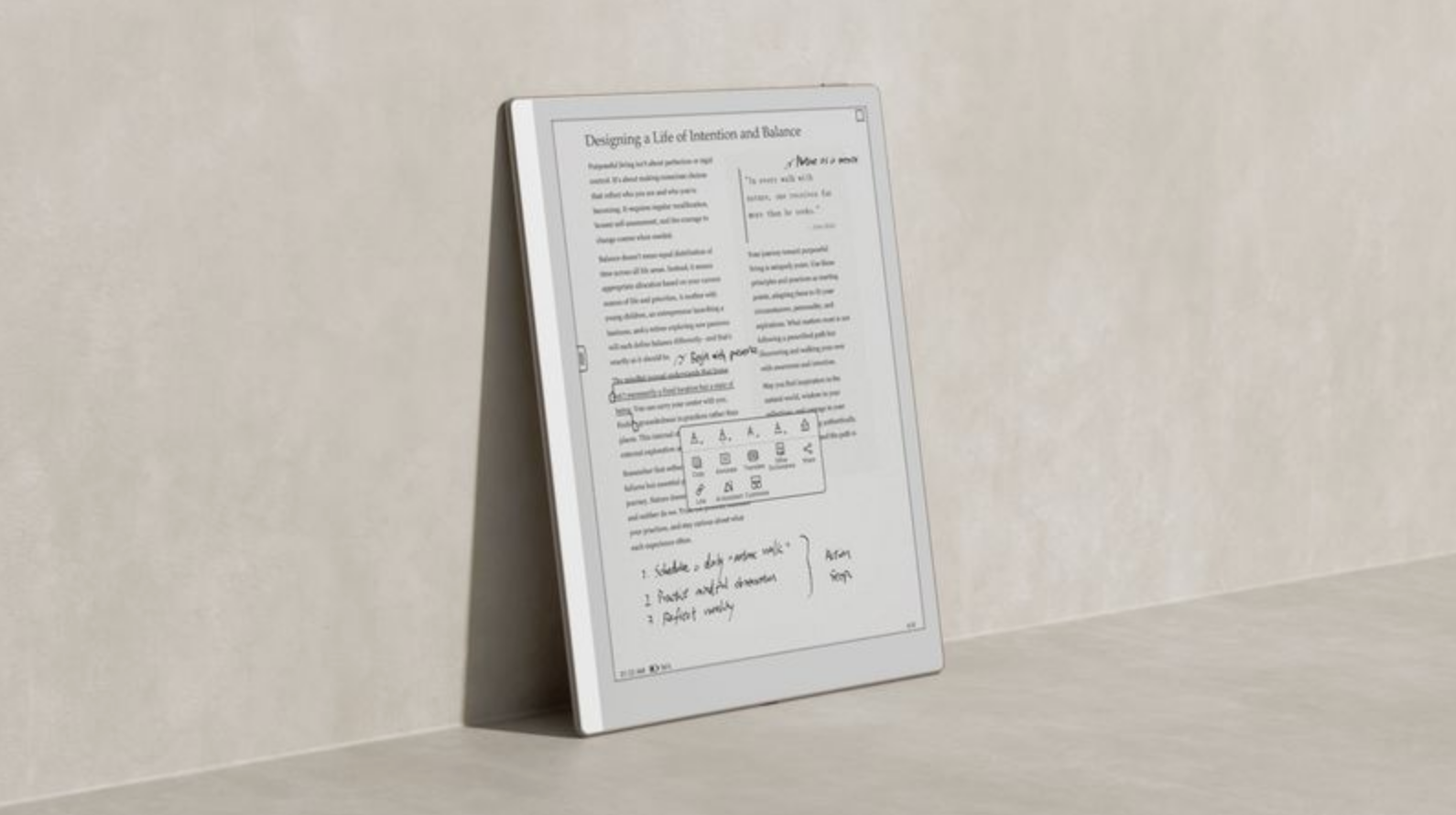 A tablet.