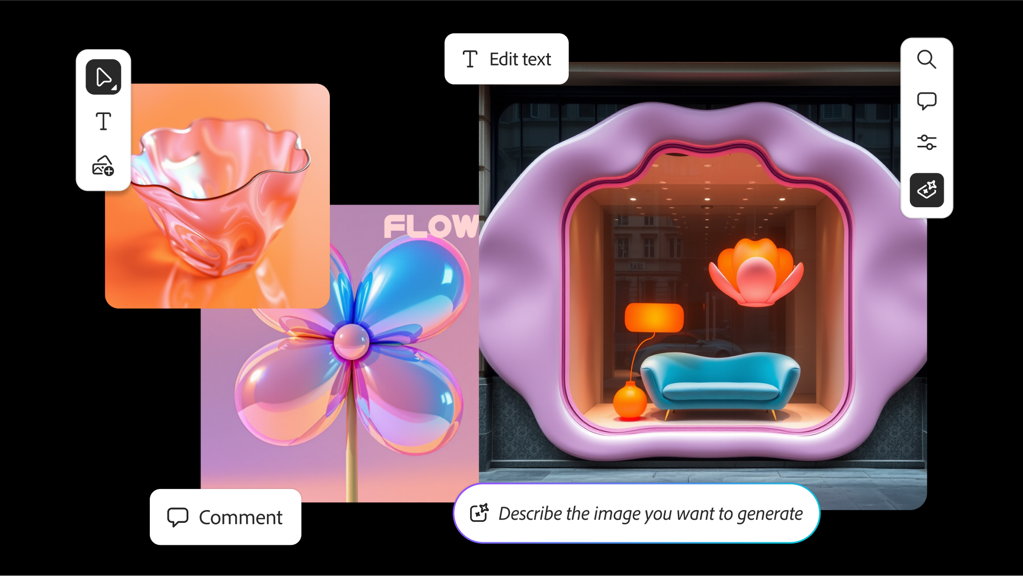 Adobe Firefly Boards, key art, showing a 