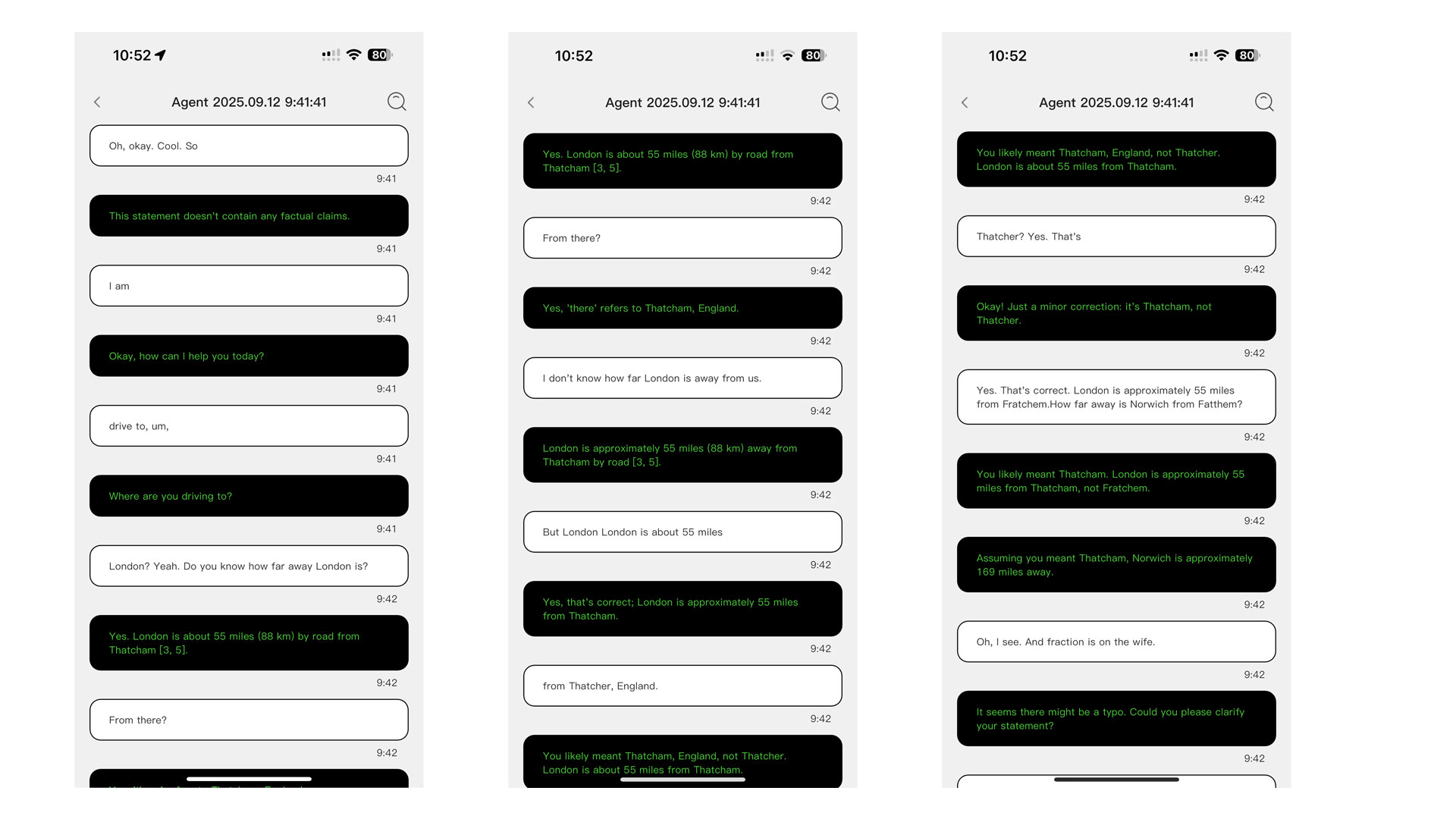 Image of a conversation between me and Halliday's Proactive AI
