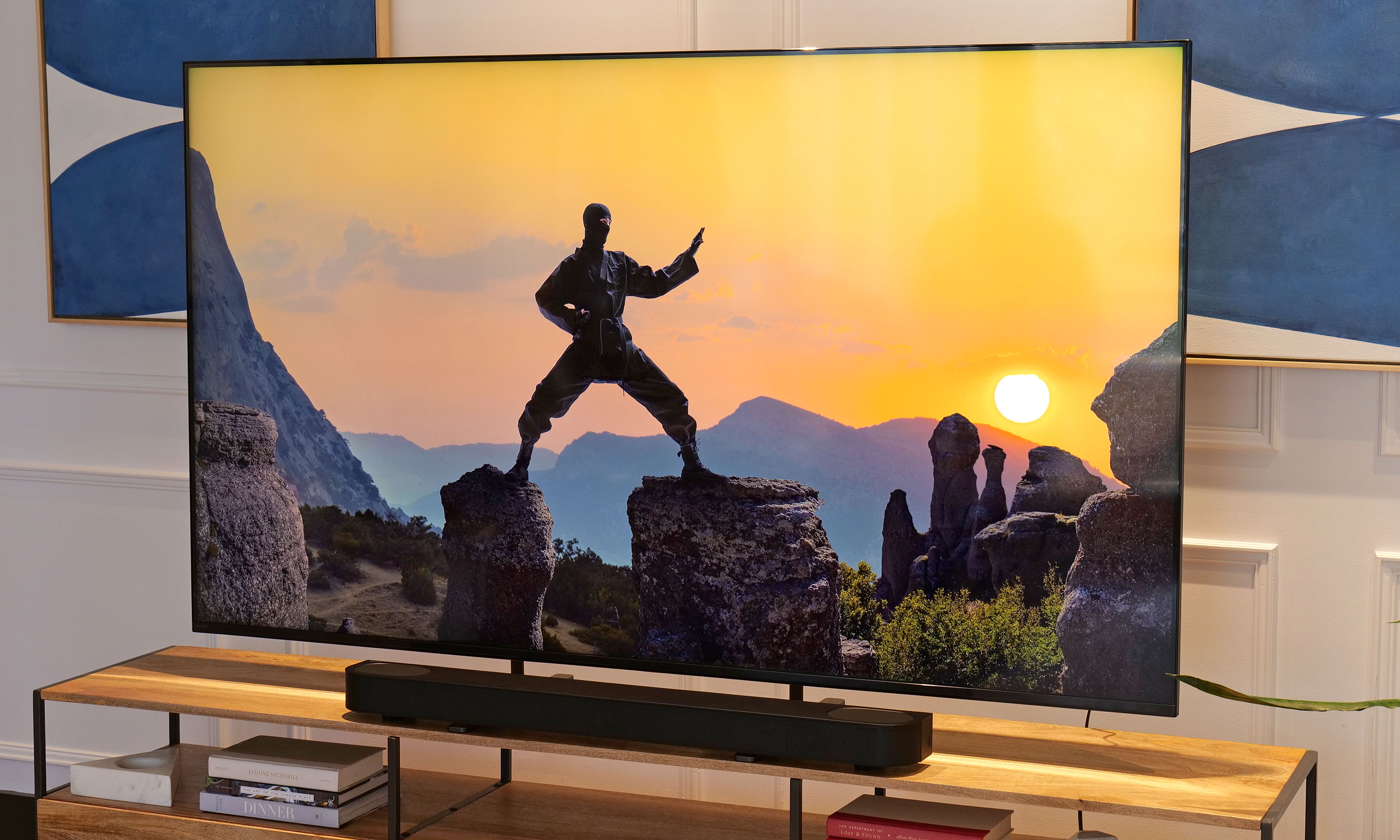 The 2025 Sony Bravia 5 features a mini-LED panel with improved brightness and contrast. 