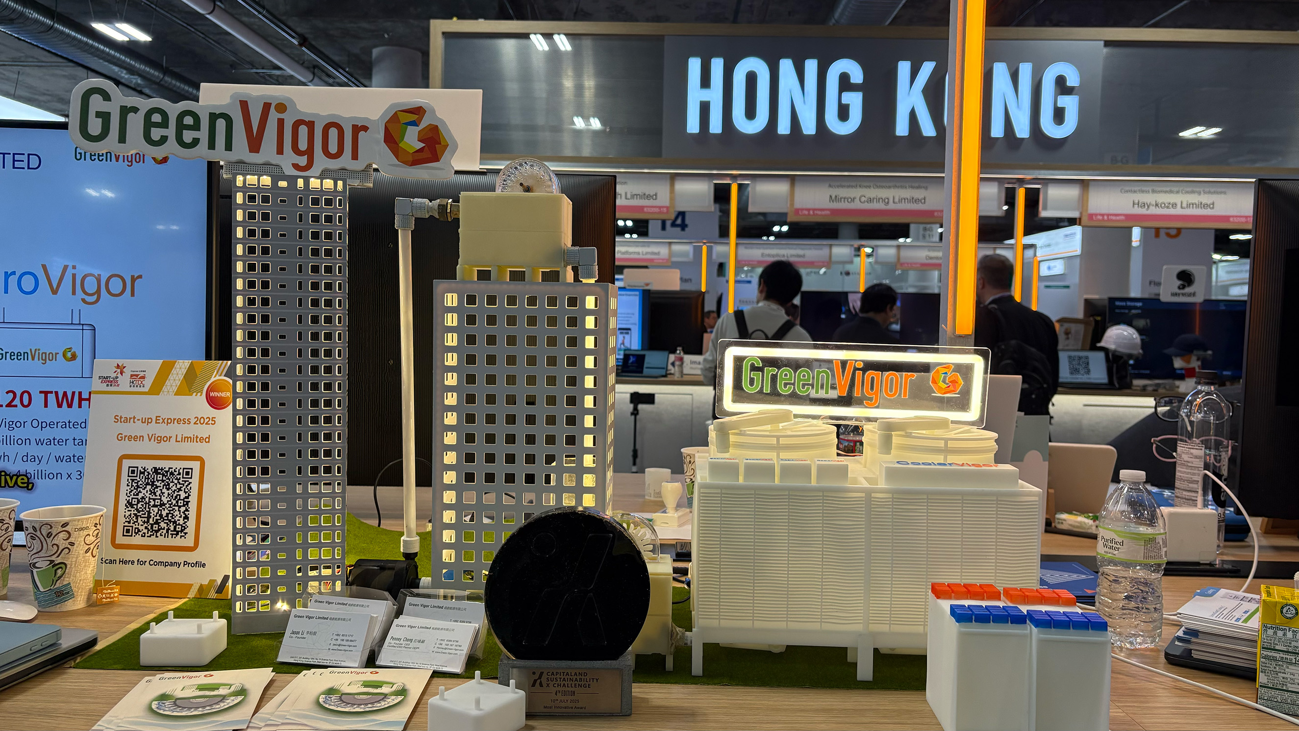 3D models of buildings using Green Vigor technology. 