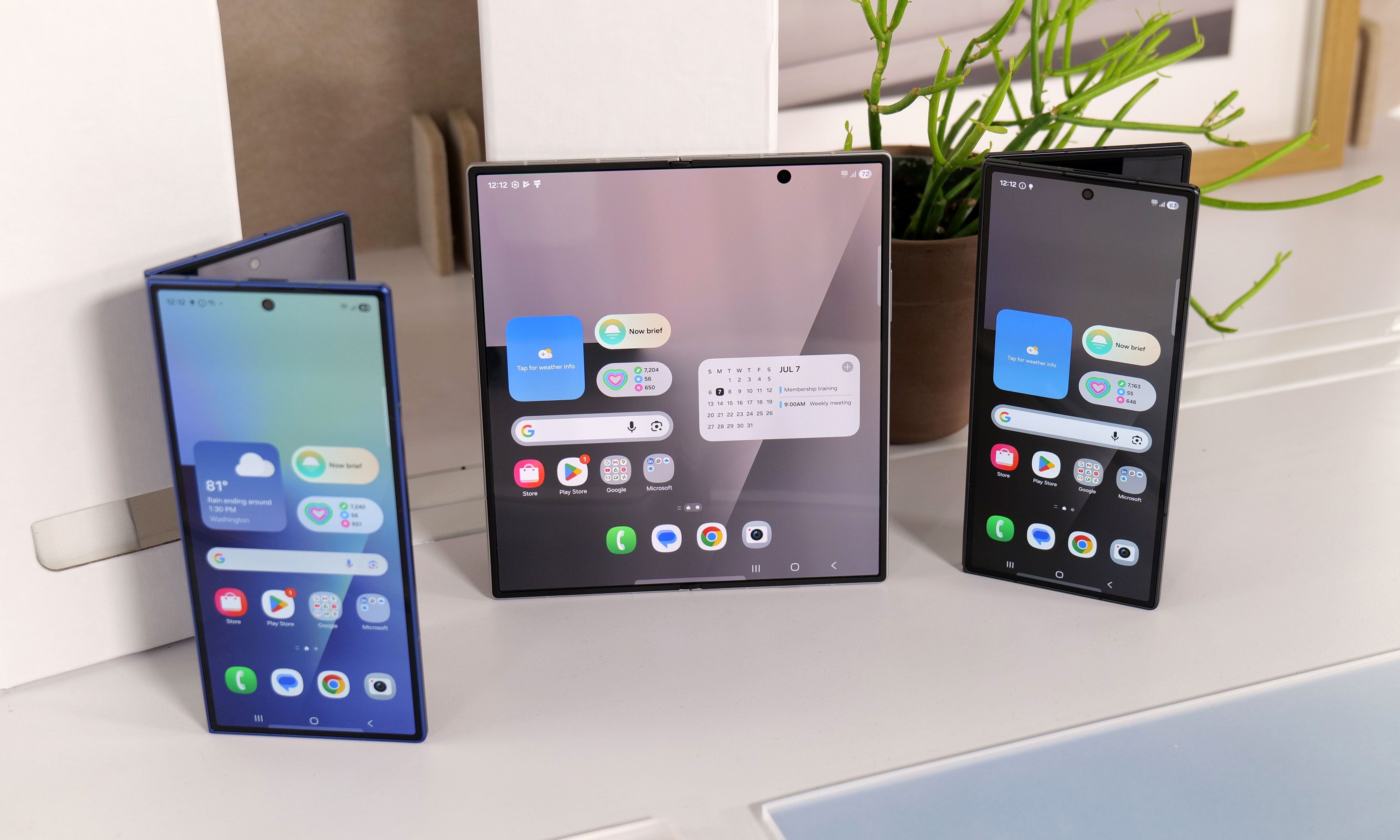 The Samsung Galaxy Z Fold 7 uses some of the design features we saw on the S25 Edge, but them to even better use with its foldable form factor. 