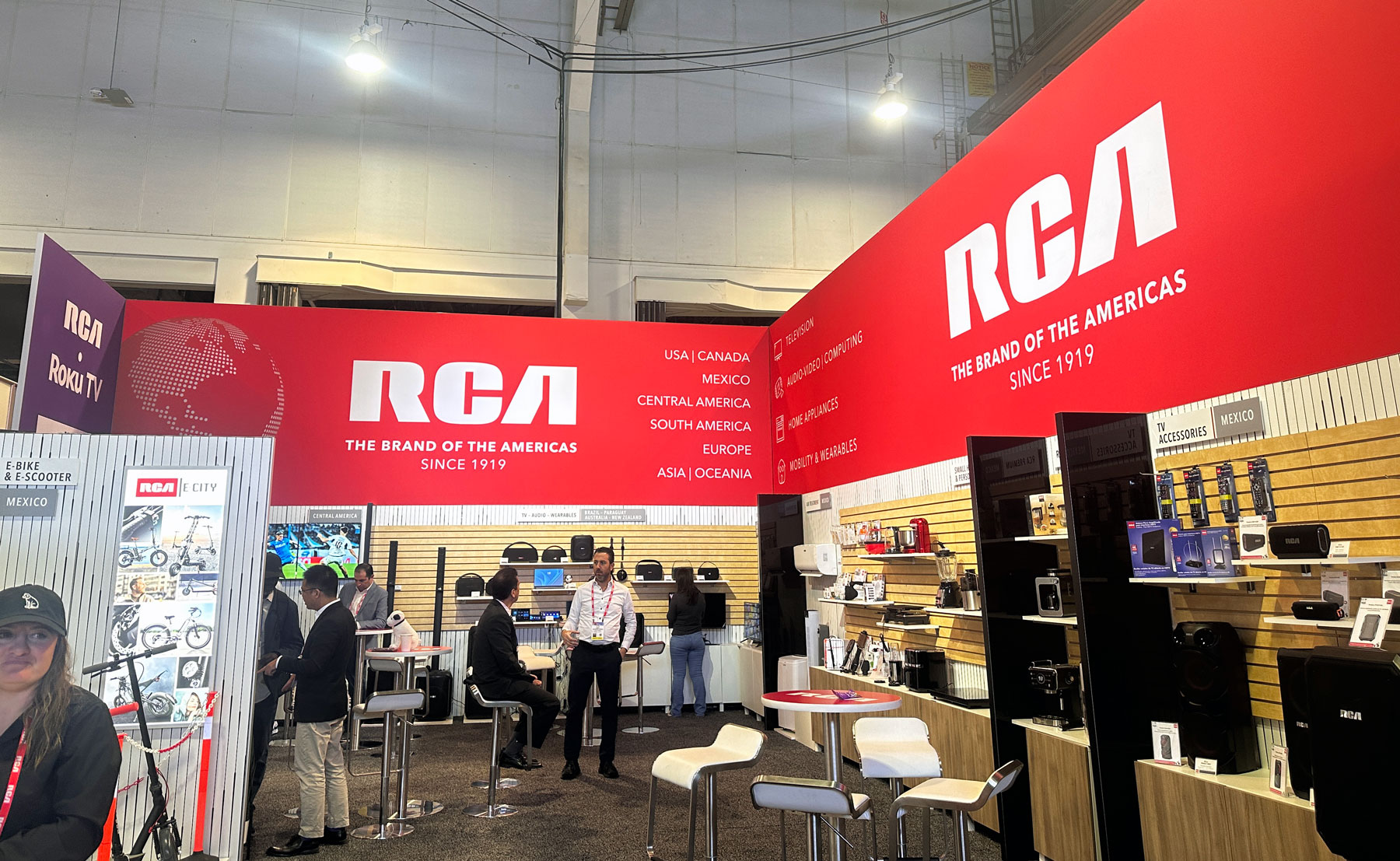 Images of various booths from the Central and South halls at CES 2025.