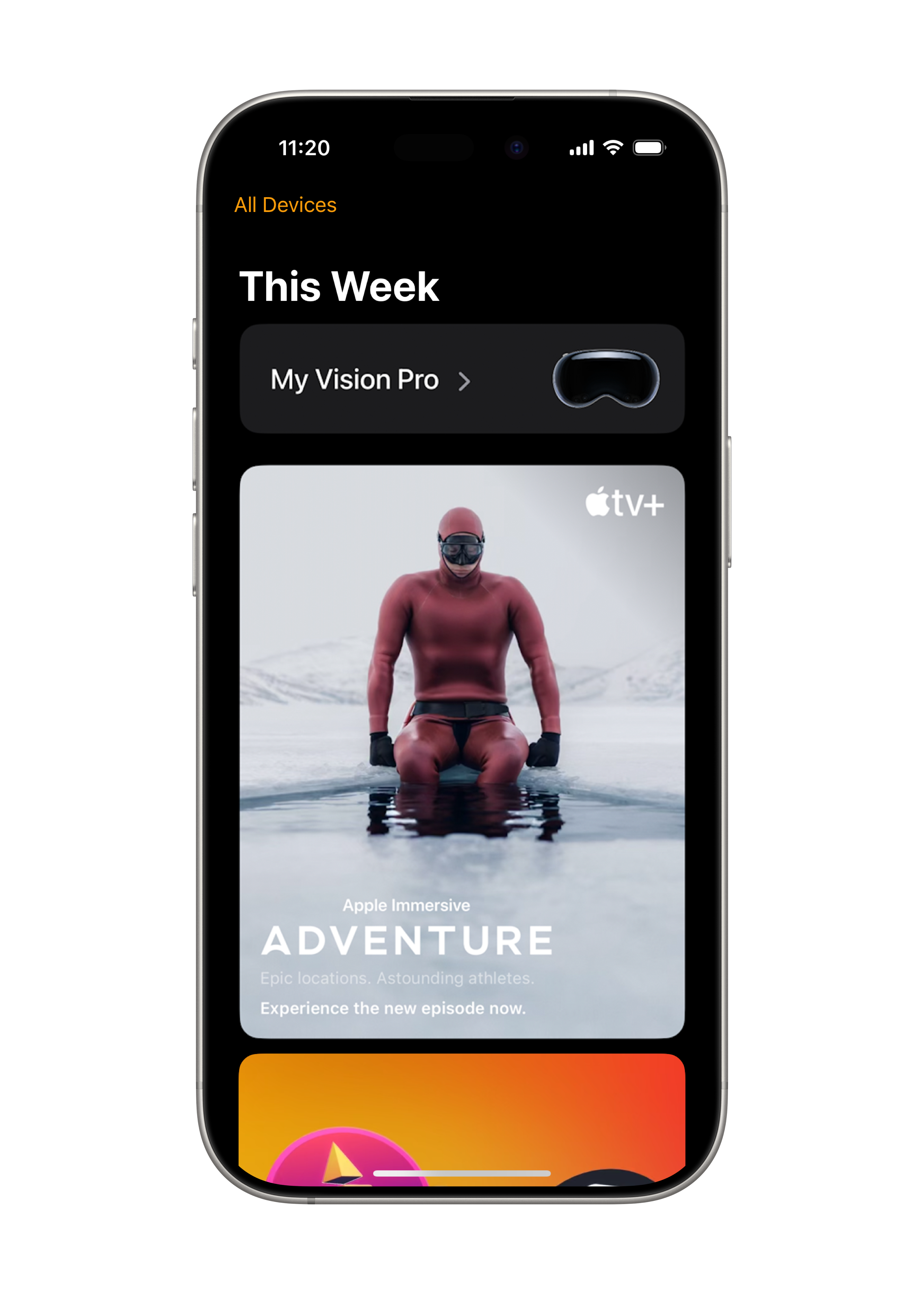 Vision Pro app for iPhone