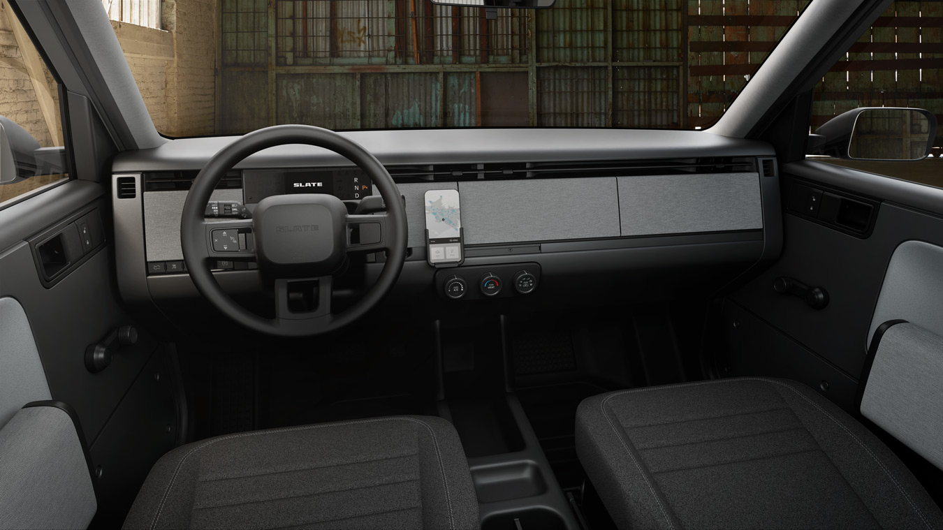 The Slate Pickup is a barebones EV backed by Jeff Bezos that starts at just $27,500