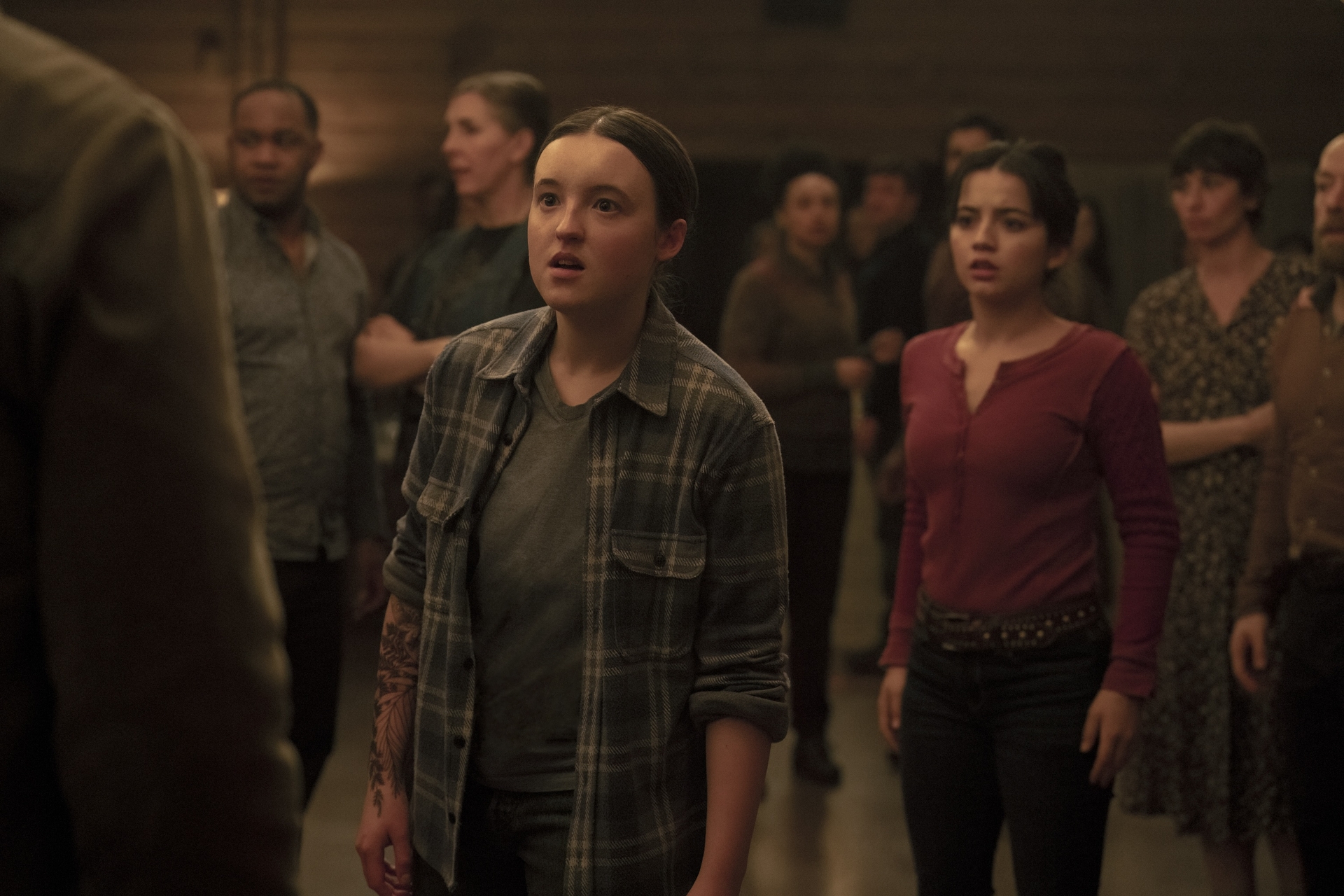 Bella Ramsey and Isabela Merced in HBO's The Last of Us