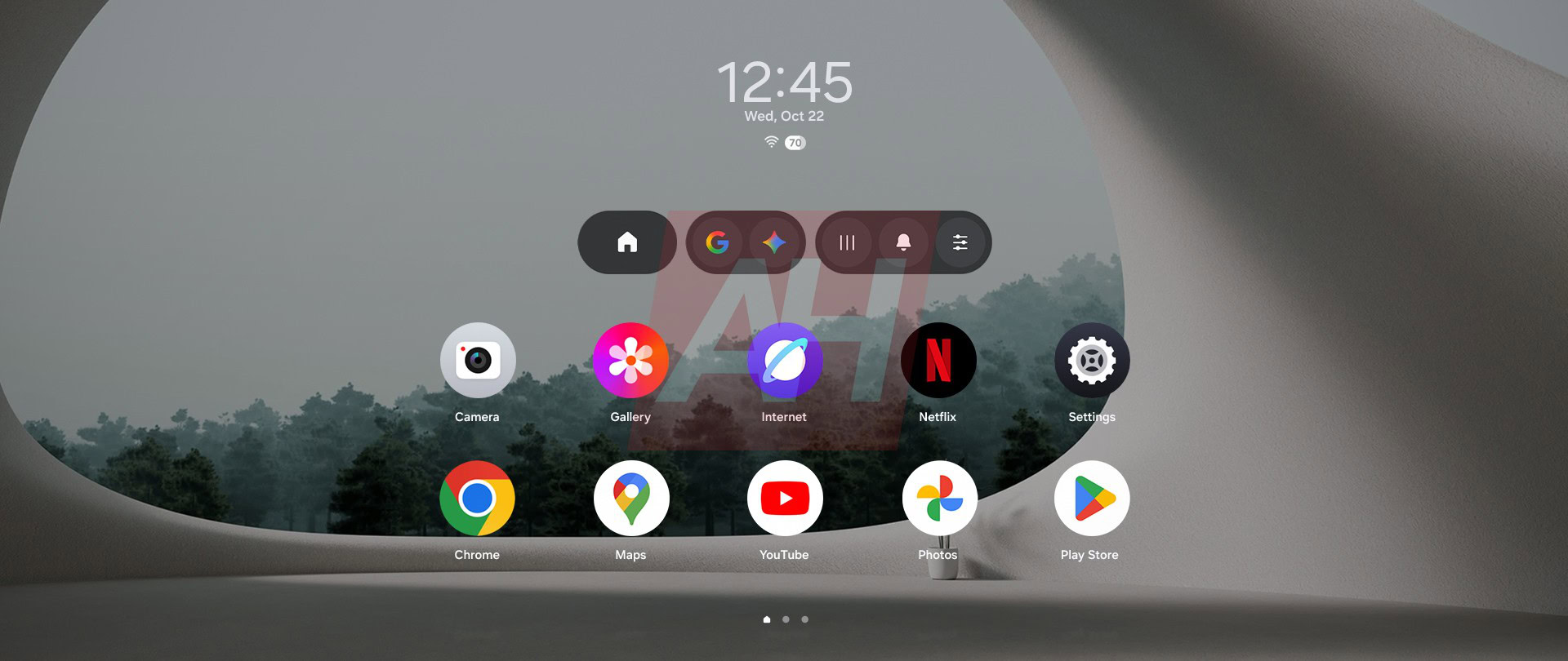 A grid of apps reportedly from Samsung's Project Moohan headset.