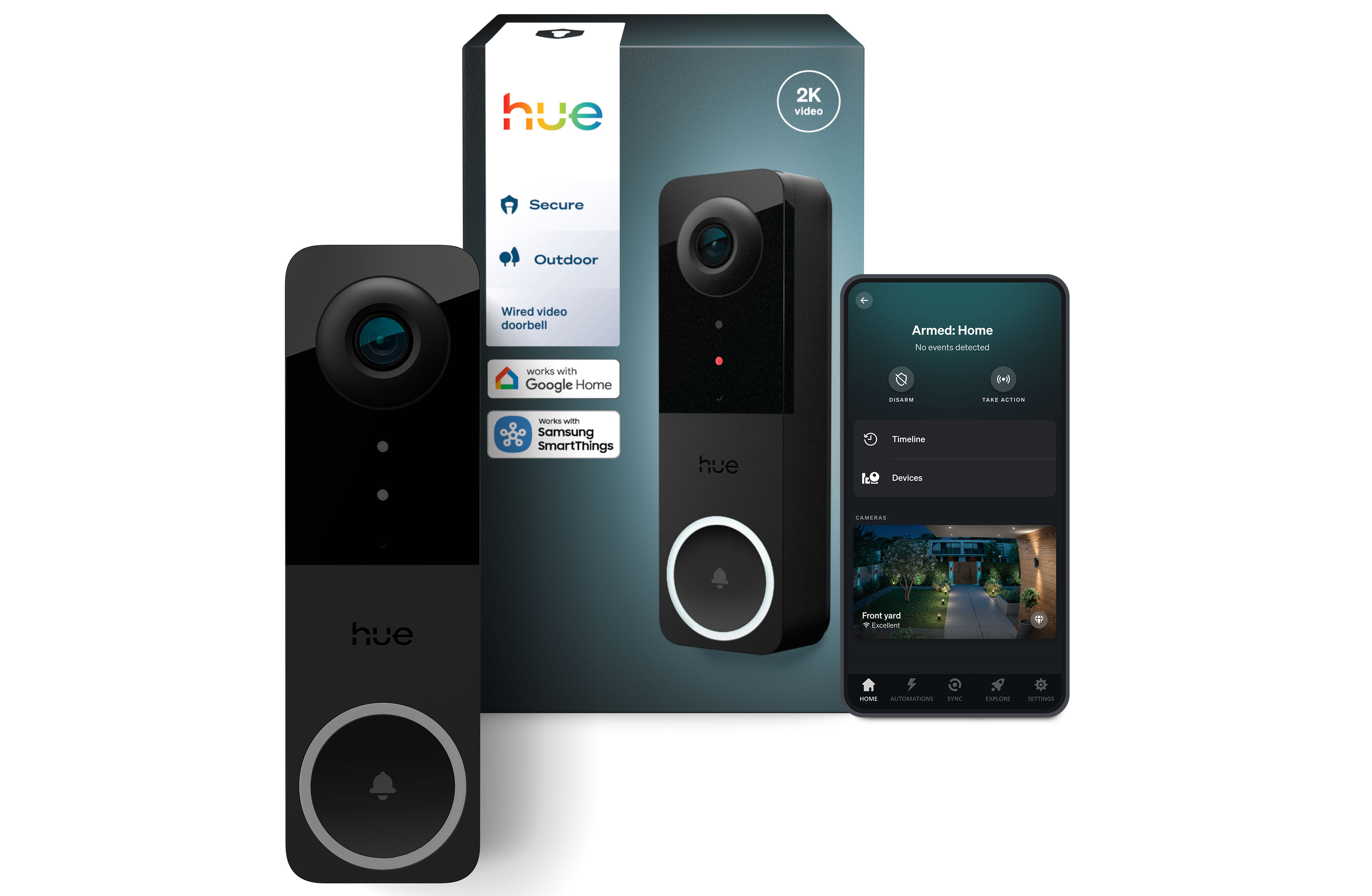 Hue's Secure video doorbell can turn on Hue lights when someone comes to the door