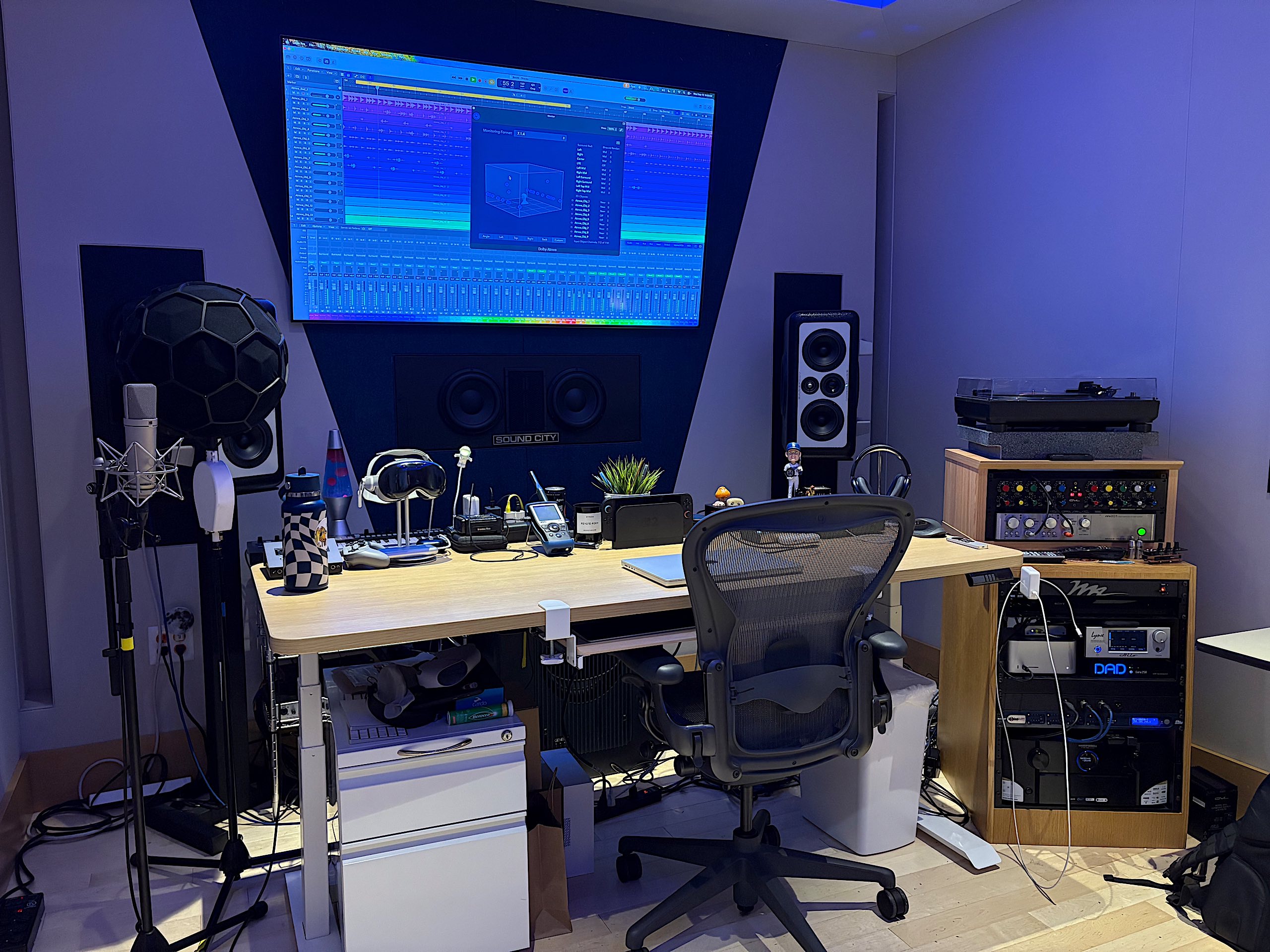 Apple's tuning studios are equal parts recording studio, music creation space and listening room.