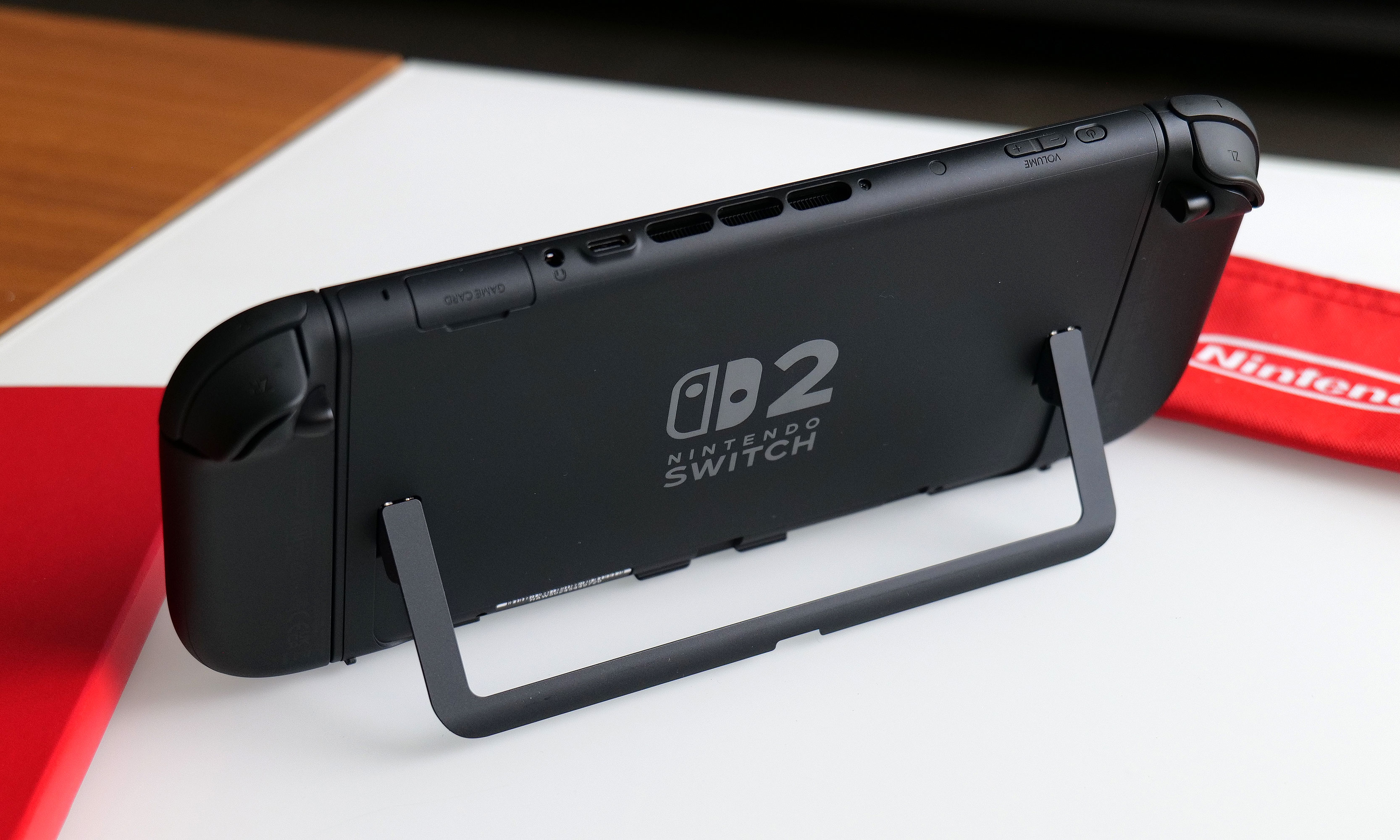 In addition to a new USB-C port on top, the Switch 2 features a much improved kickstand.