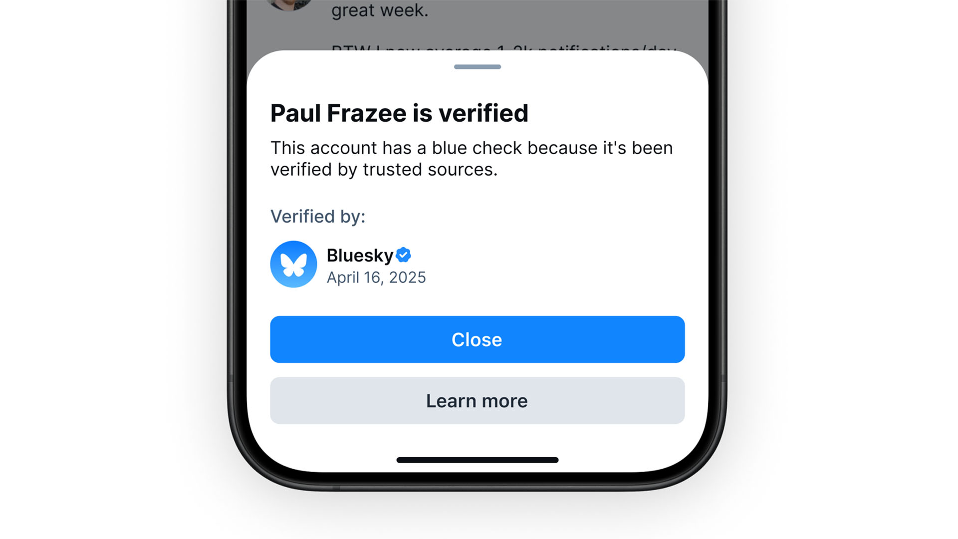 Trusted verification.