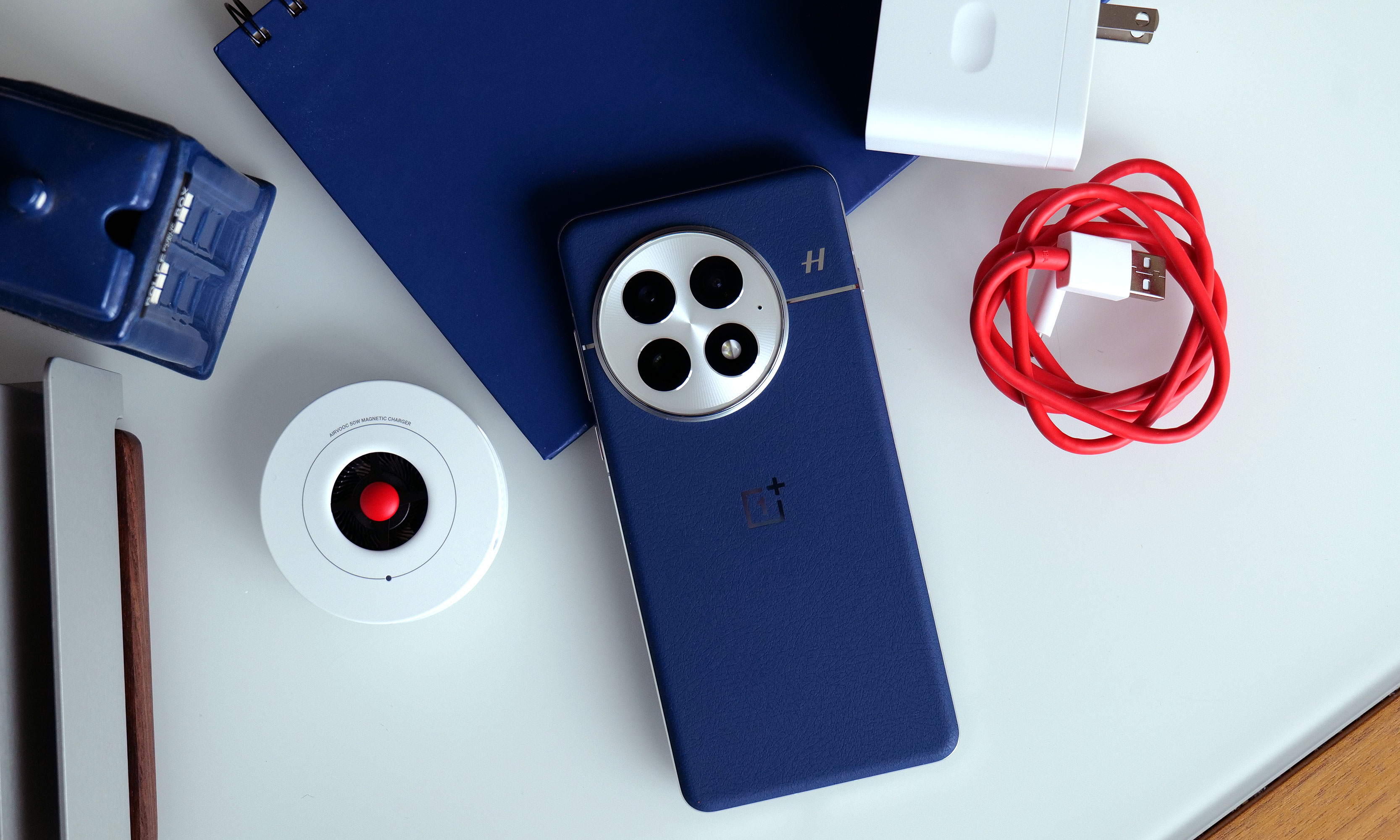 The OnePlus 13 comes with an included power adapter that can charge at up to 80 watts, though you can also opt for the company's optional 50-watt wireless charging puck. 