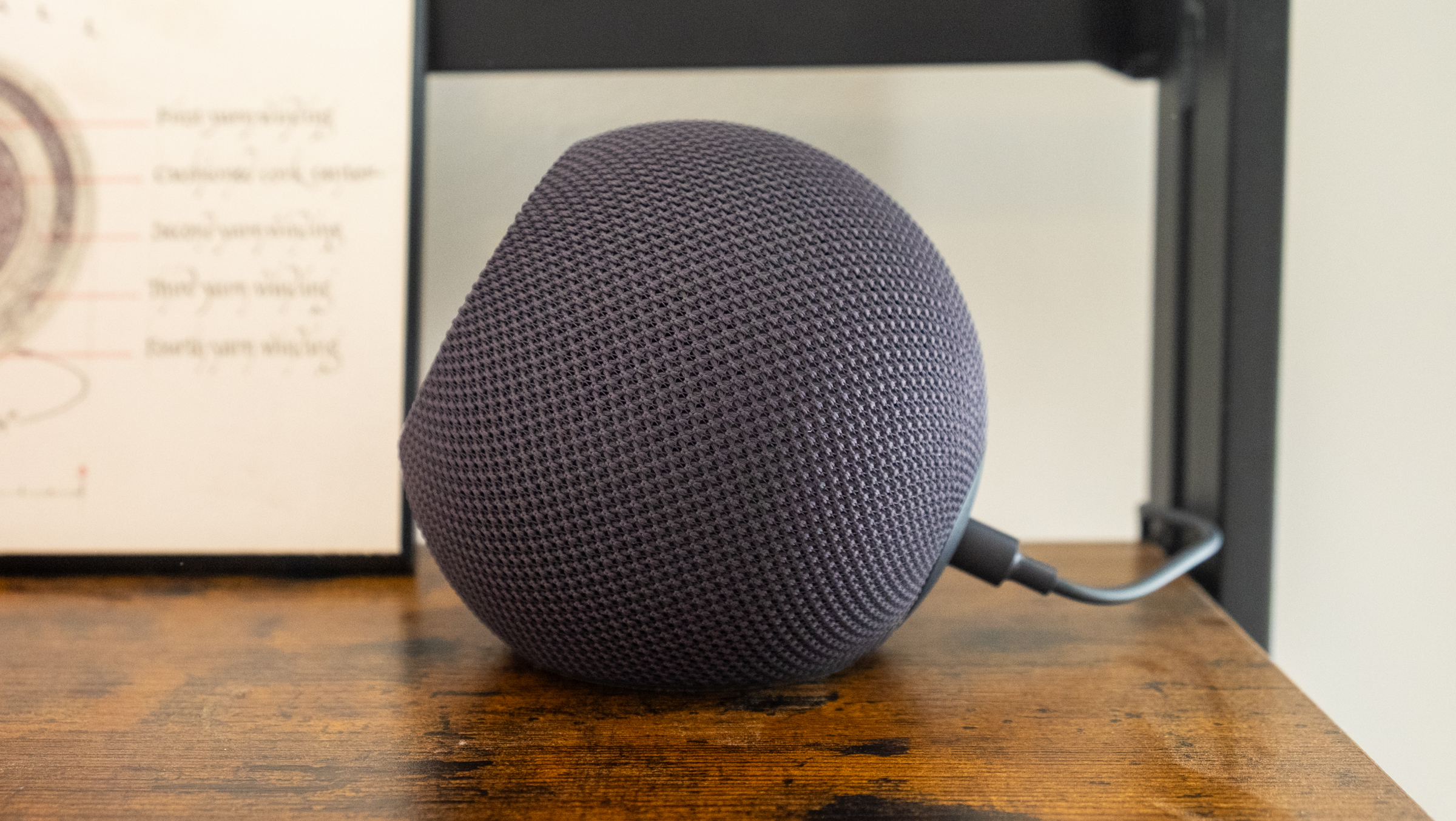 Side view of Amazon's Echo Dot Max speaker