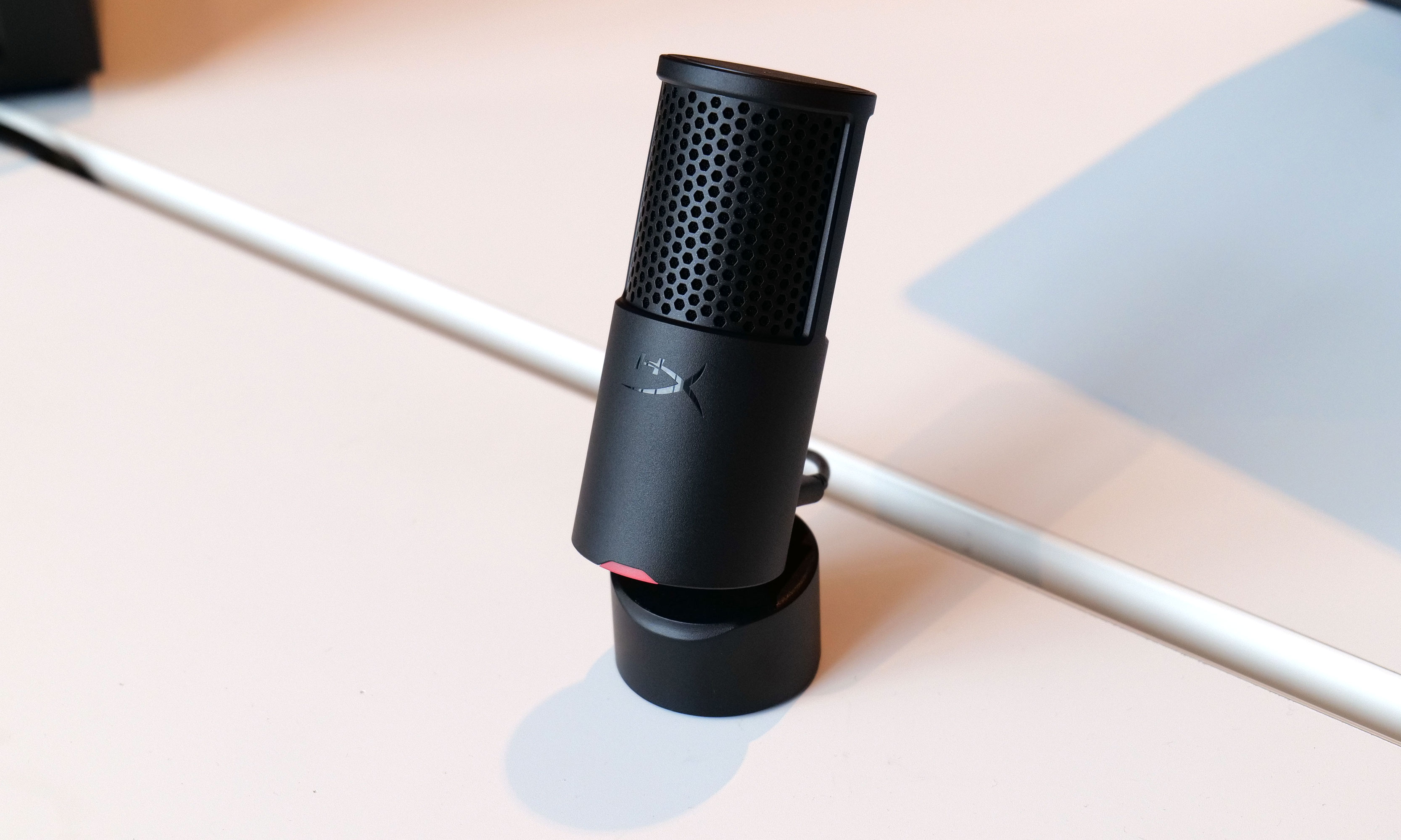 For just $60, the HyperX SoloCast 2 microphone offers a built-in shock mount and pop filter in a compact design. 