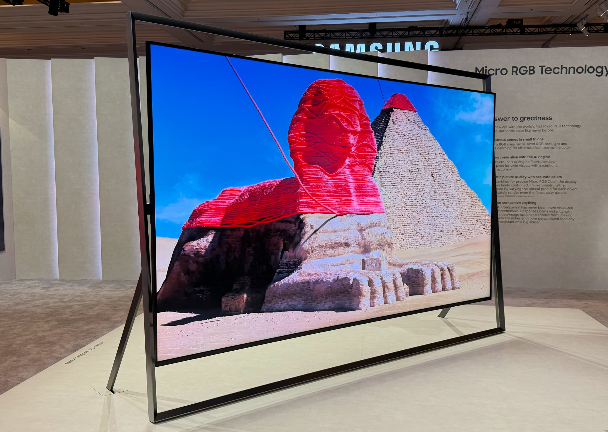 Samsung's 130-inch Micro RGB TV.