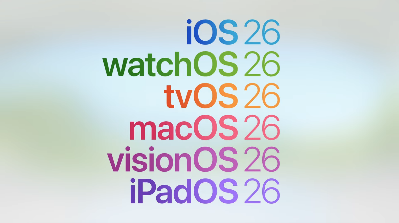 A list of OS names.