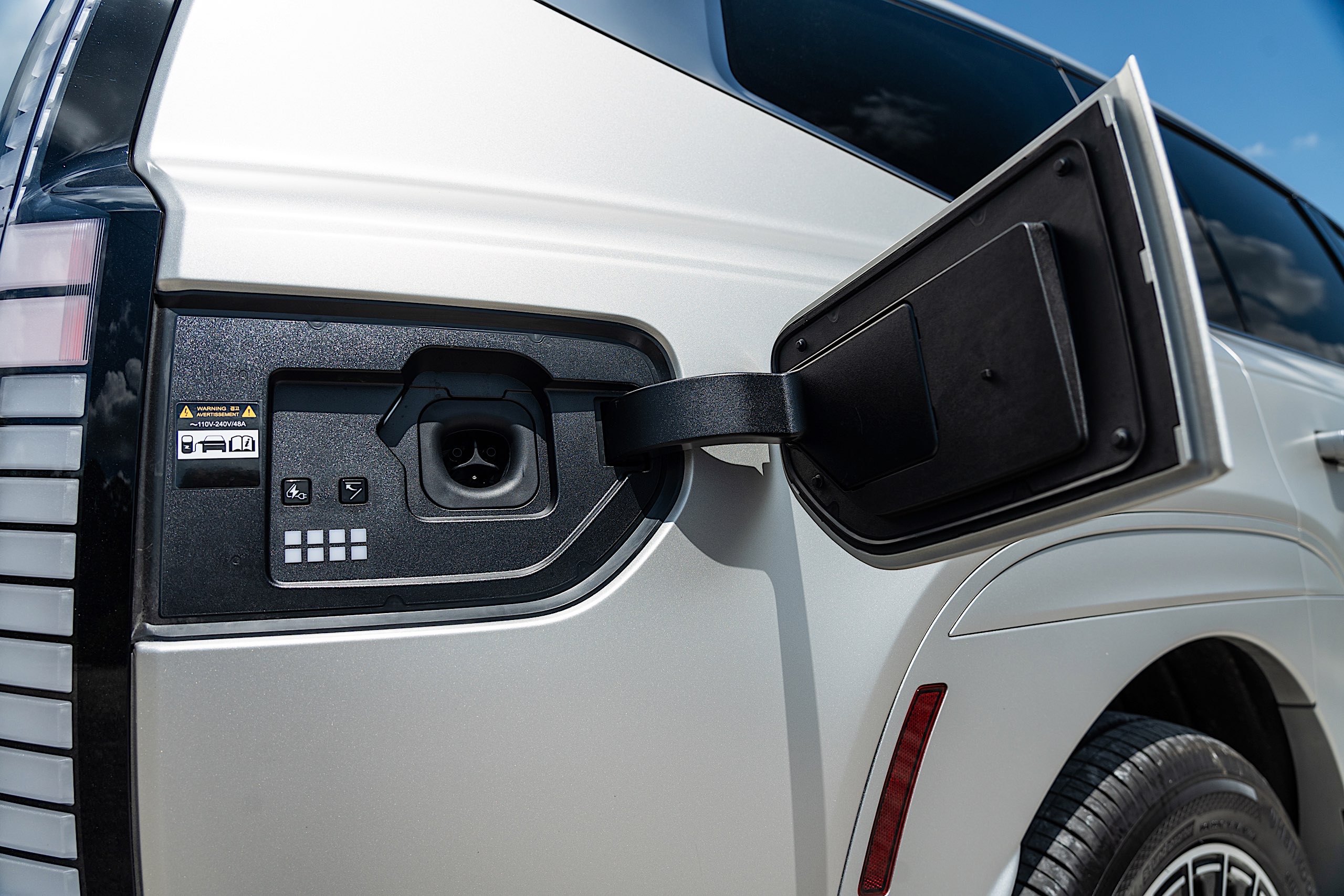 The Ioniq 9 has a Tesla-style NACS plug, which means you can use Superchargers without an adapter.