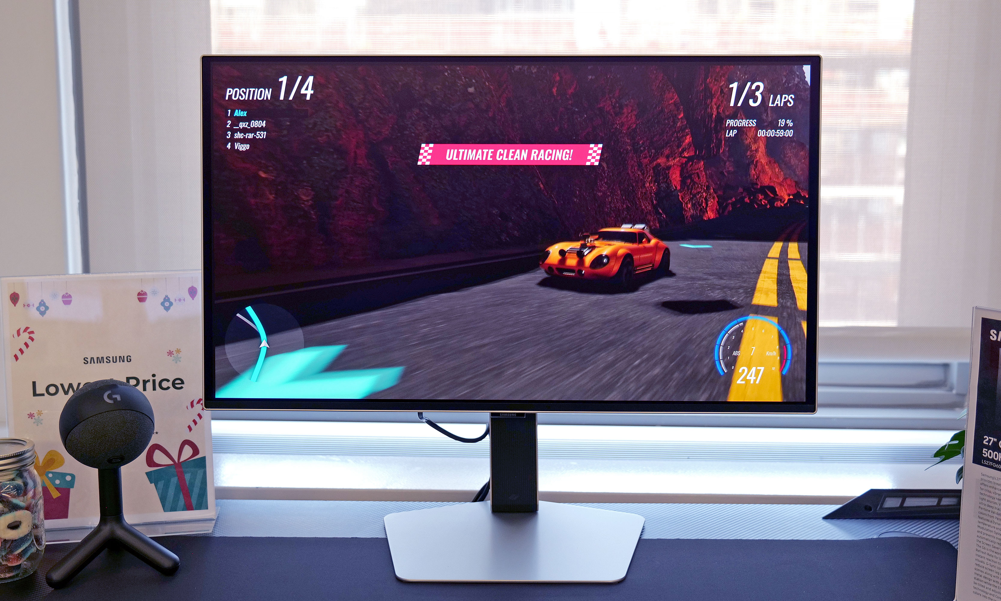 This is the first OLED monitor to feature a blisteringly fast 500Hz refresh rate. 