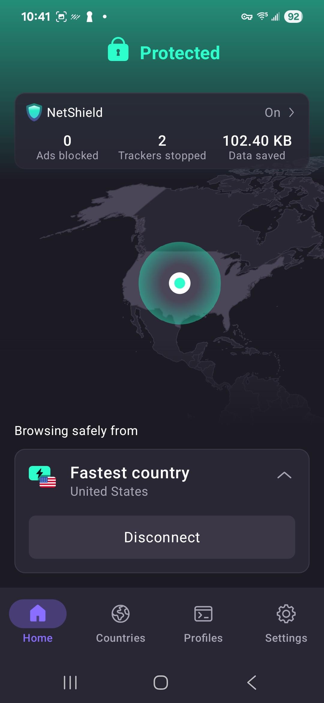 Proton VPN's Android client